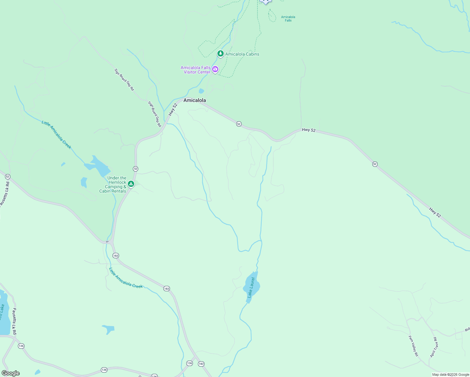 map of restaurants, bars, coffee shops, grocery stores, and more near 747 Amicalola Woods Road in Dawsonville