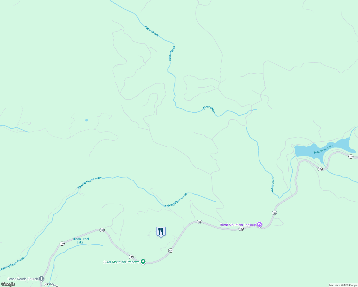 map of restaurants, bars, coffee shops, grocery stores, and more near 518 Andes Ridge in Jasper