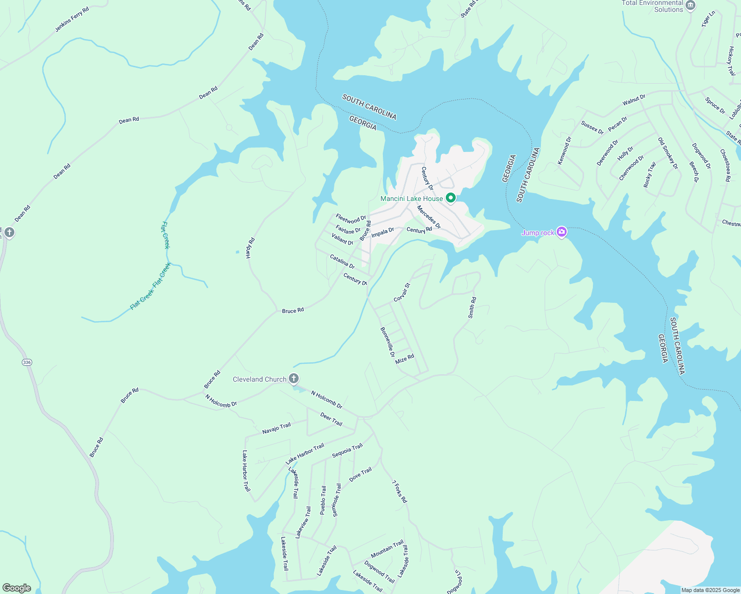 map of restaurants, bars, coffee shops, grocery stores, and more near 257 Bonneville Drive in Martin