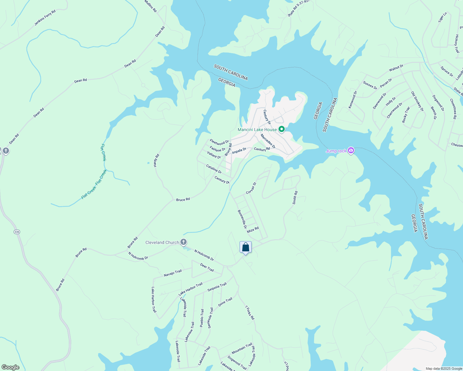 map of restaurants, bars, coffee shops, grocery stores, and more near 257 Bonneville Drive in Martin
