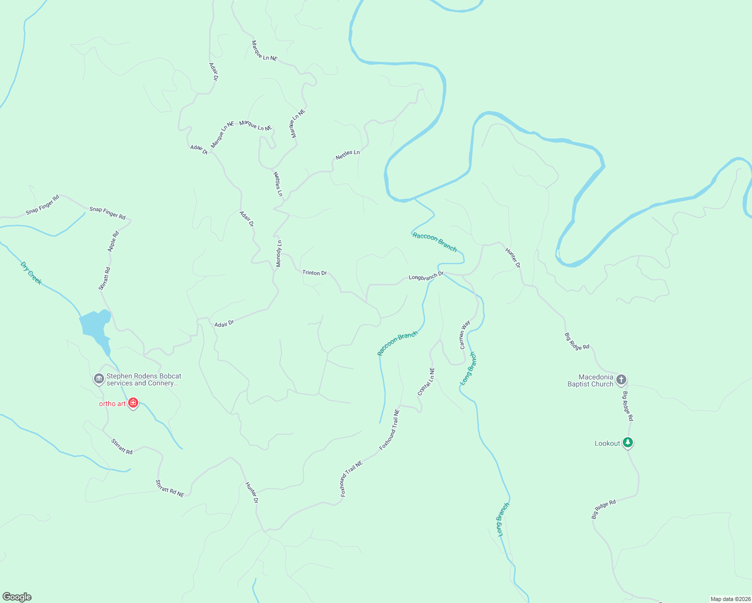 map of restaurants, bars, coffee shops, grocery stores, and more near 959 Aurora Lane in Ranger