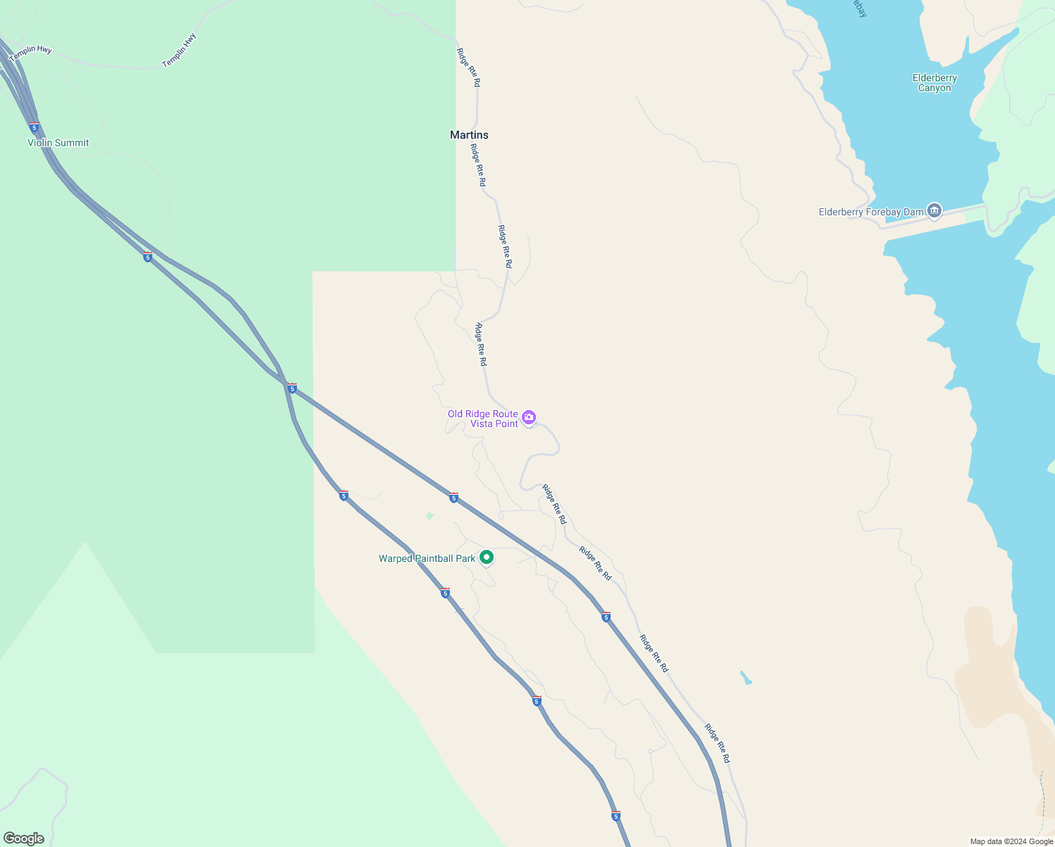 map of restaurants, bars, coffee shops, grocery stores, and more near 34248 Ridge Route Road in Castaic