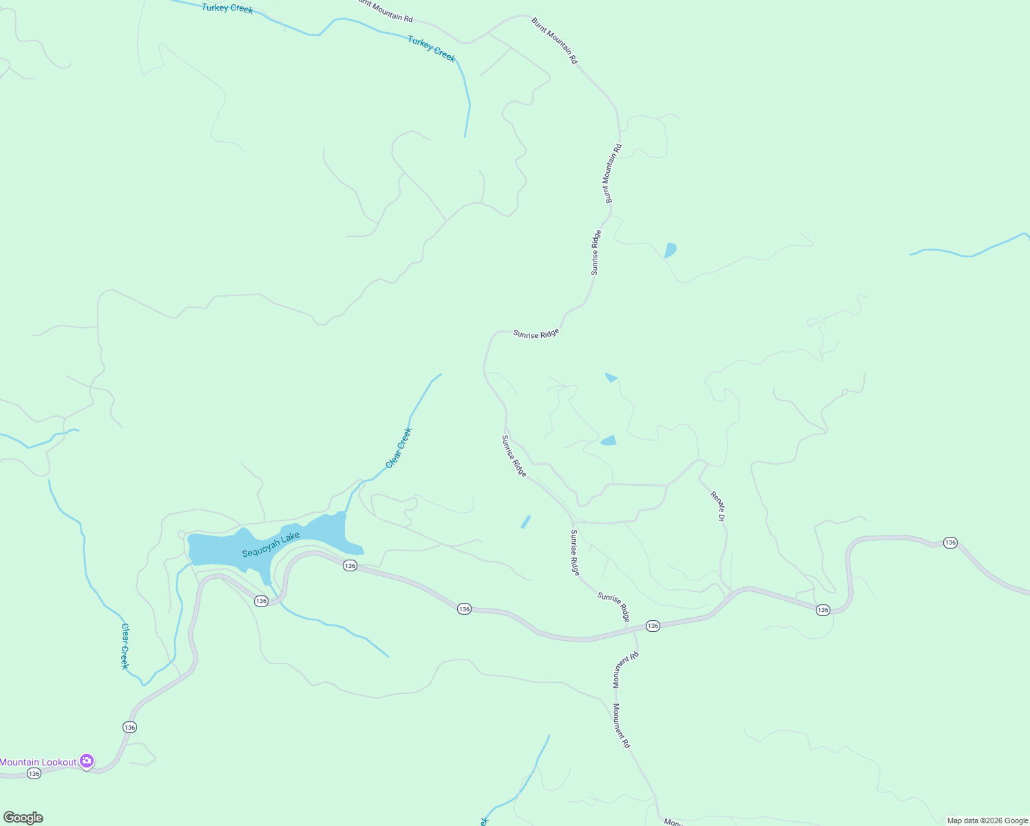 map of restaurants, bars, coffee shops, grocery stores, and more near 956 Sunrise Ridge in Jasper