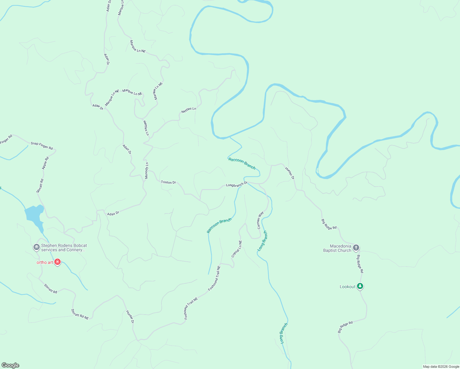 map of restaurants, bars, coffee shops, grocery stores, and more near 945 Aurora Lane in Ranger