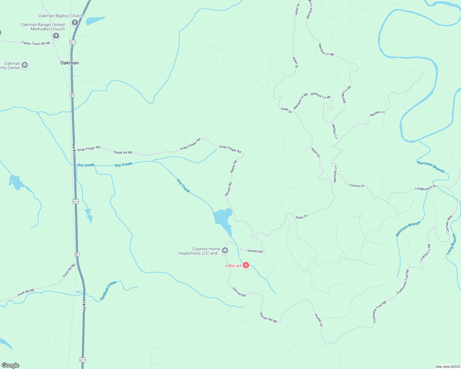 map of restaurants, bars, coffee shops, grocery stores, and more near 38-44 Stirratt Road in Ranger
