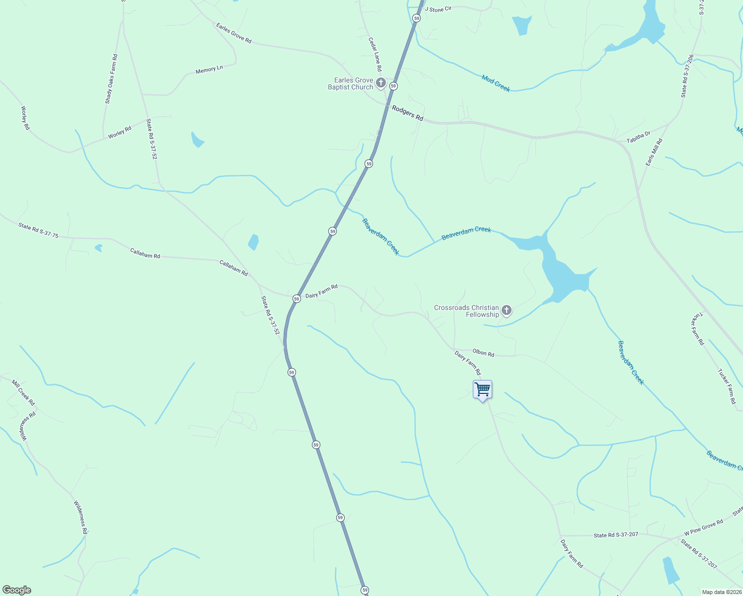 map of restaurants, bars, coffee shops, grocery stores, and more near 205 Dairy Farm Road in Westminster