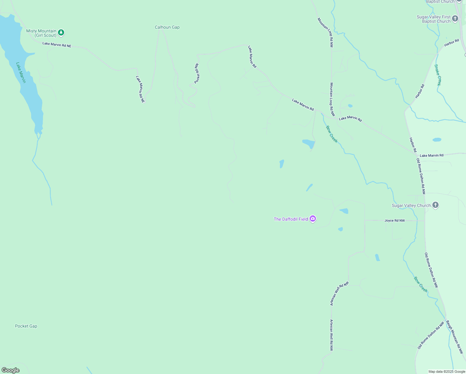 map of restaurants, bars, coffee shops, grocery stores, and more near 798 Deerfield Lane Northwest in Sugar Valley