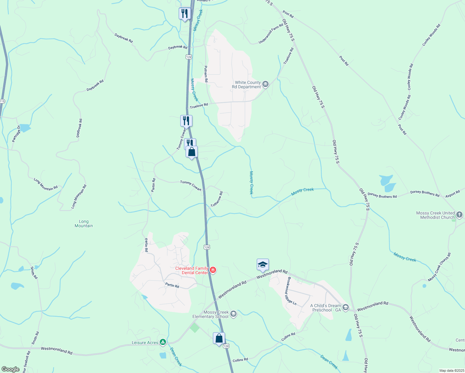 map of restaurants, bars, coffee shops, grocery stores, and more near 163 Totherow Road in Cleveland