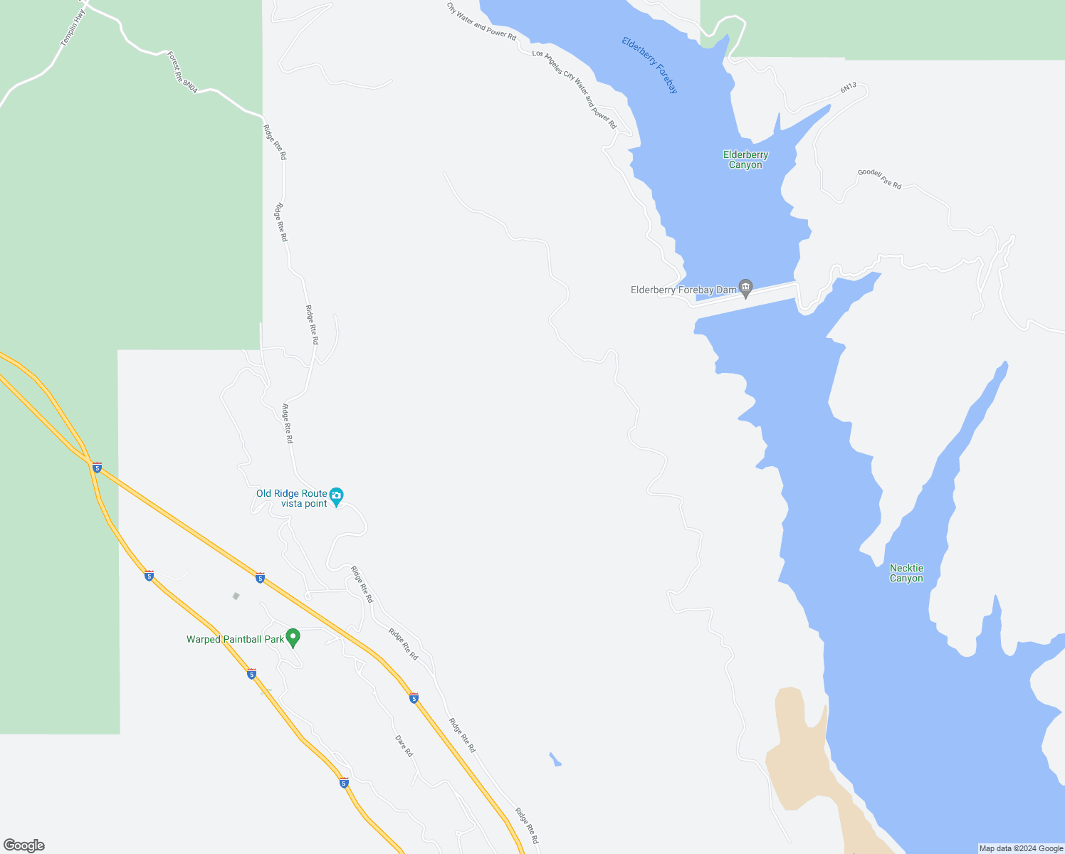 map of restaurants, bars, coffee shops, grocery stores, and more near Unnamed Road in Castaic