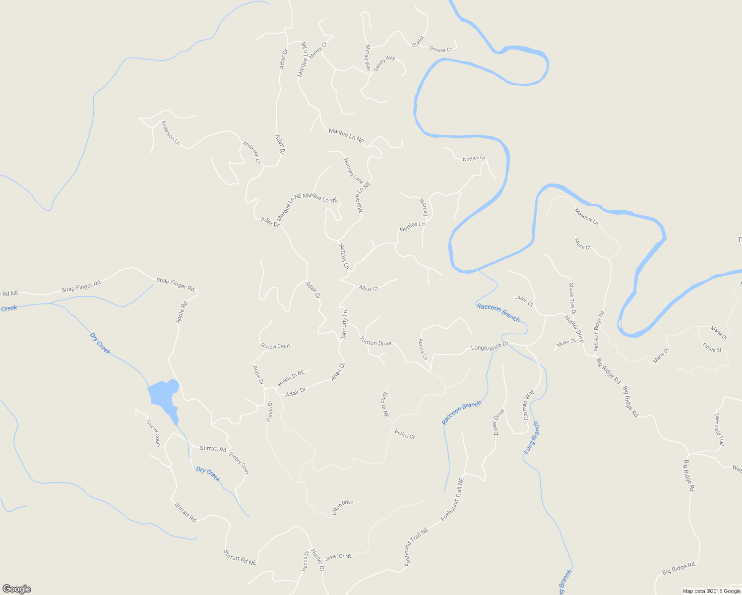 map of restaurants, bars, coffee shops, grocery stores, and more near 855 Albus Court in Ranger