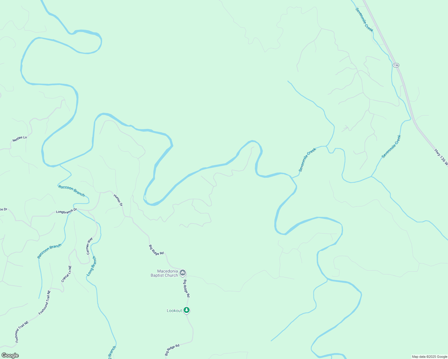 map of restaurants, bars, coffee shops, grocery stores, and more near 18-650 Deer Field Trail in Talking Rock