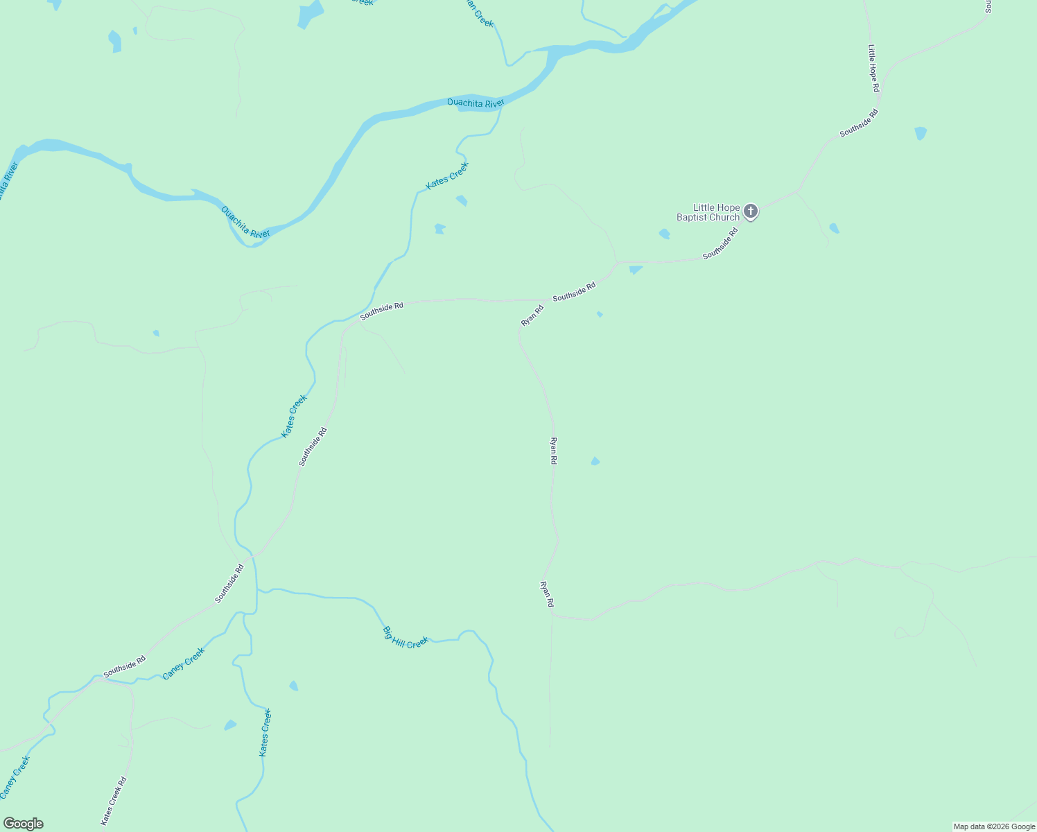 map of restaurants, bars, coffee shops, grocery stores, and more near 227 Ryan Road in Oden