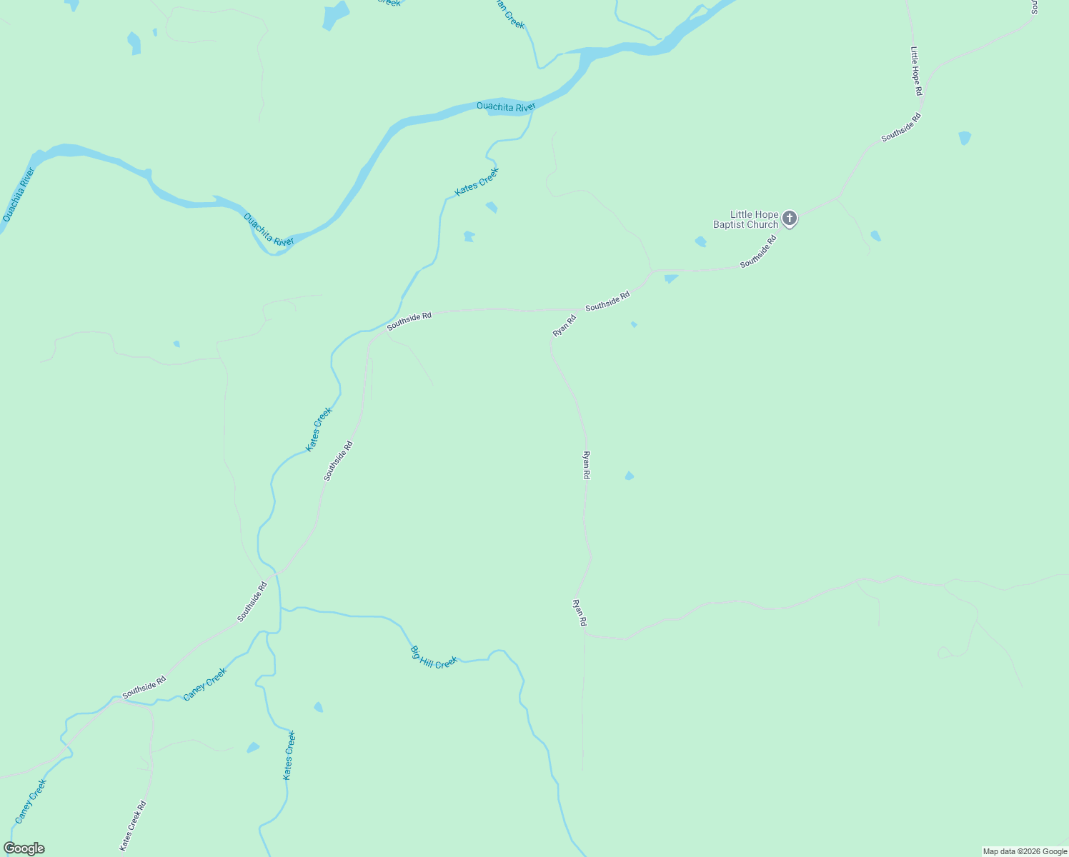 map of restaurants, bars, coffee shops, grocery stores, and more near 227 Ryan Road in Oden