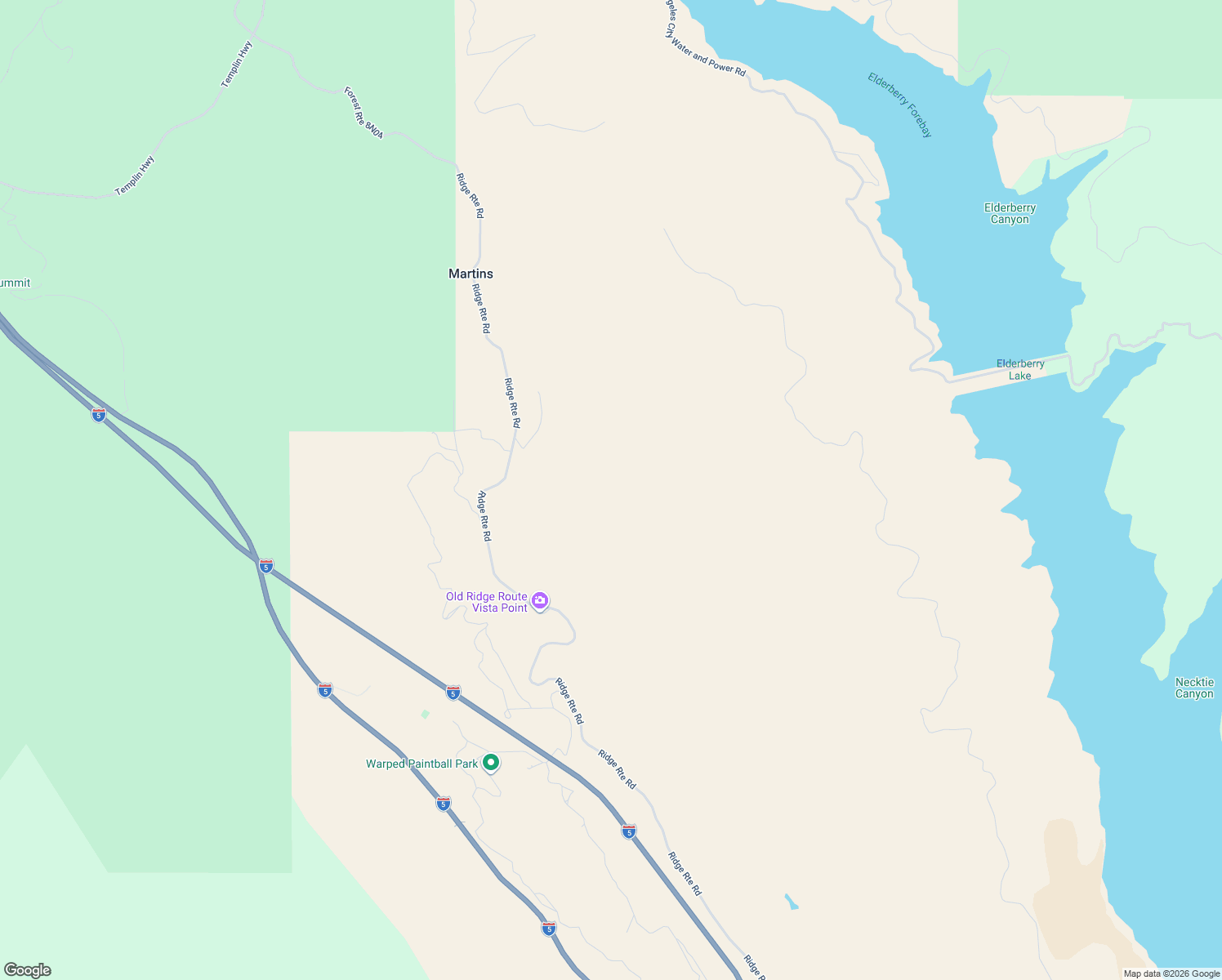map of restaurants, bars, coffee shops, grocery stores, and more near 2 North Ridge Road in Castaic