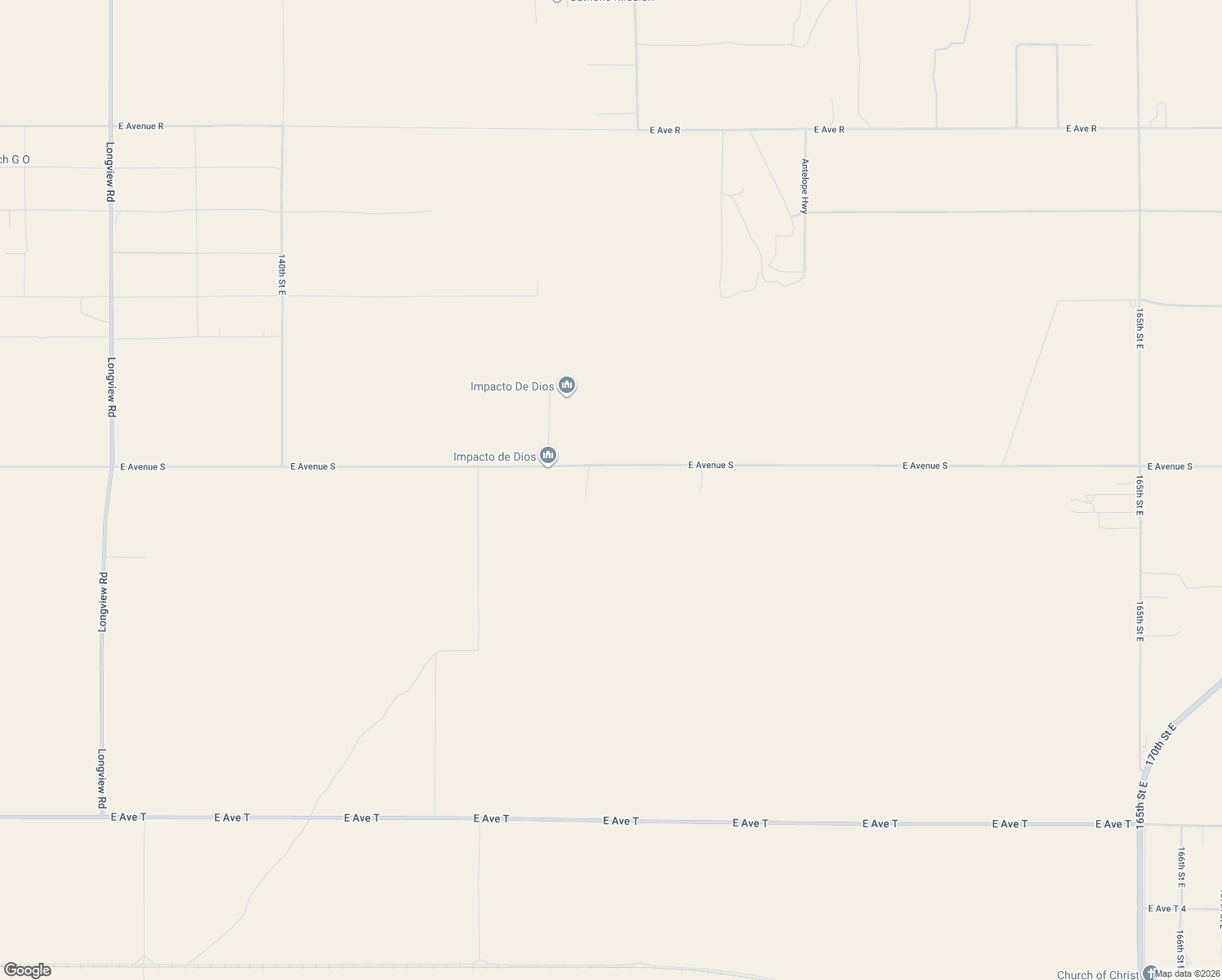 map of restaurants, bars, coffee shops, grocery stores, and more near 14806 East Avenue South in Llano