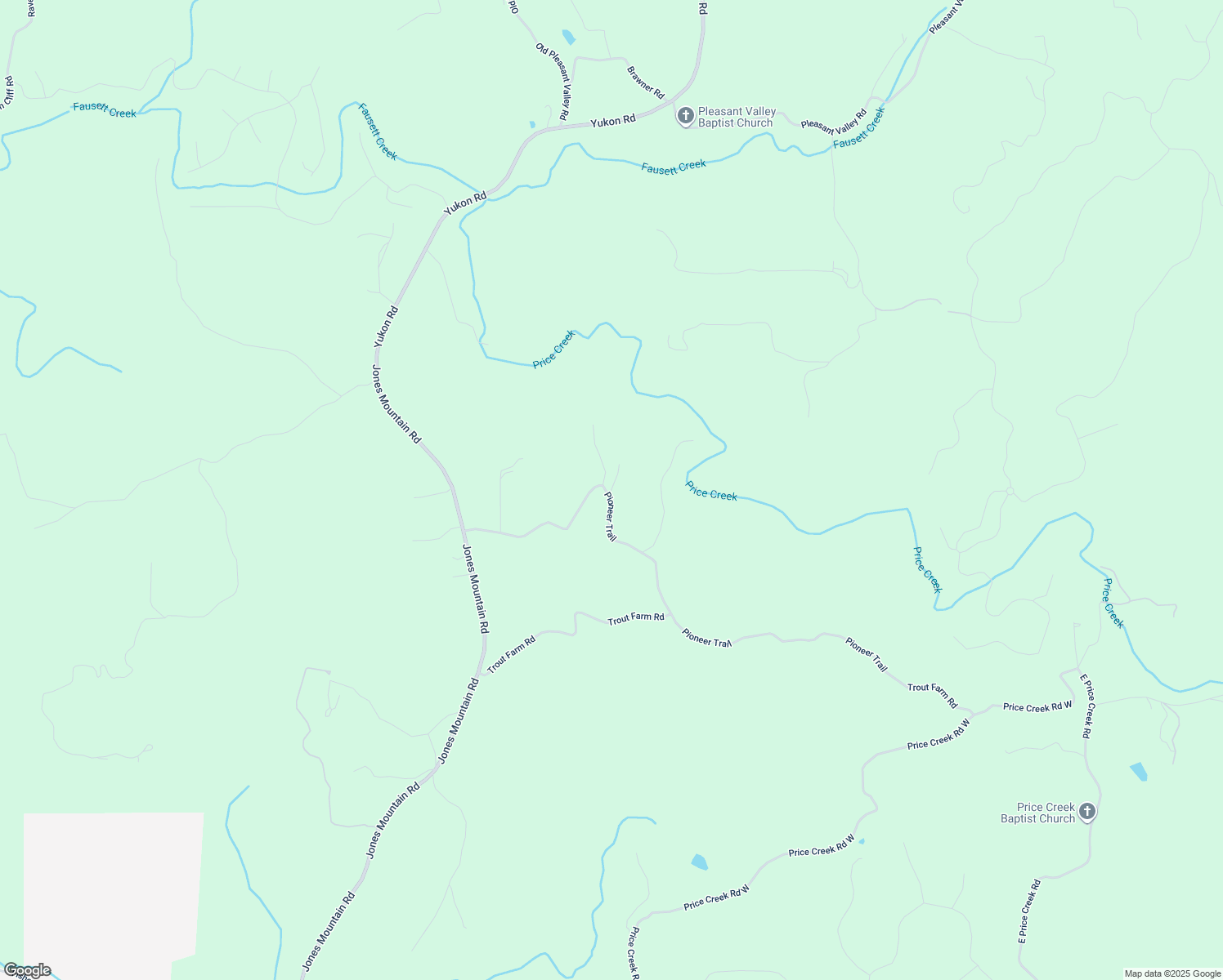 map of restaurants, bars, coffee shops, grocery stores, and more near 18 Deer Field Lane in Talking Rock