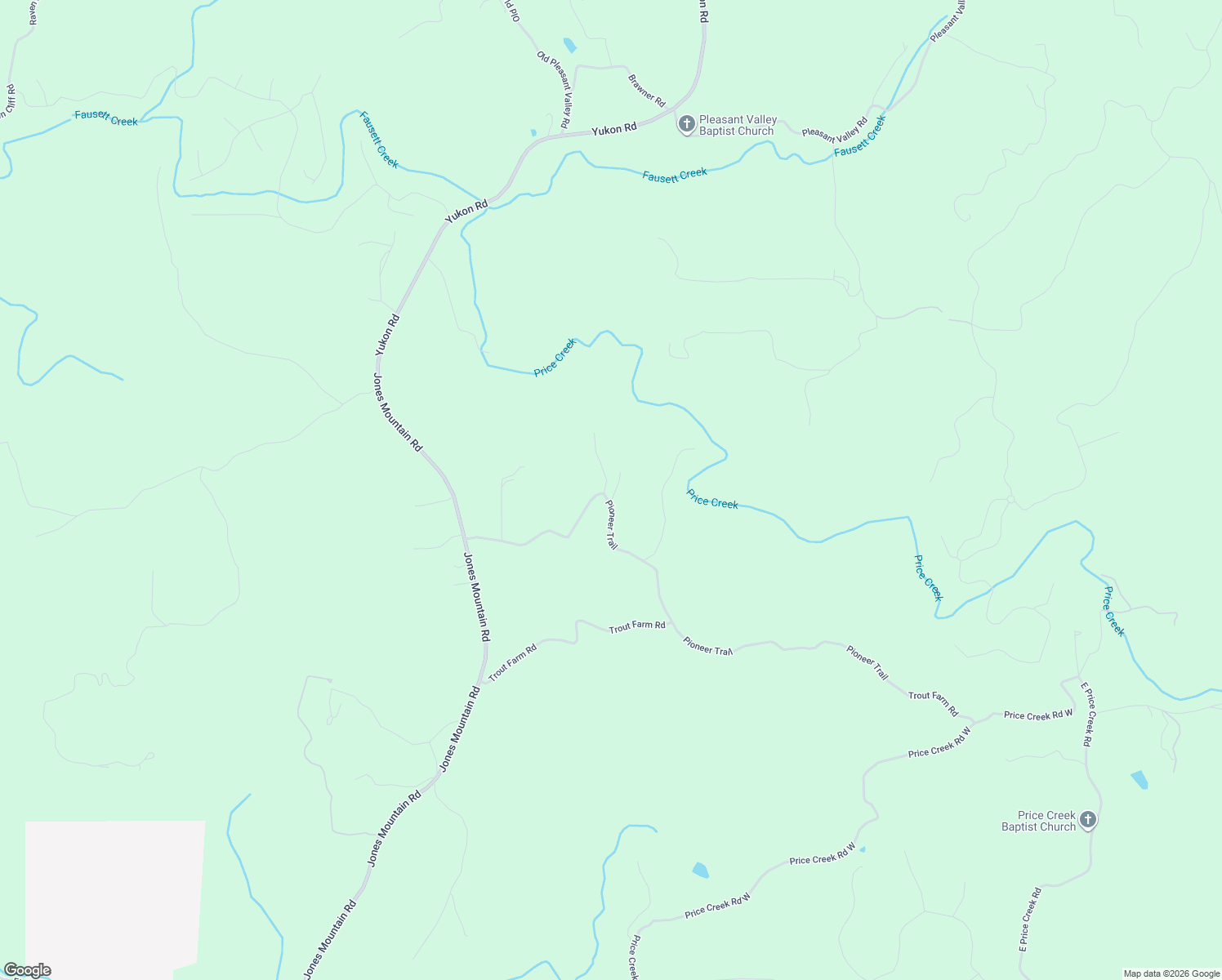 map of restaurants, bars, coffee shops, grocery stores, and more near 65 Deer Field Lane in Talking Rock