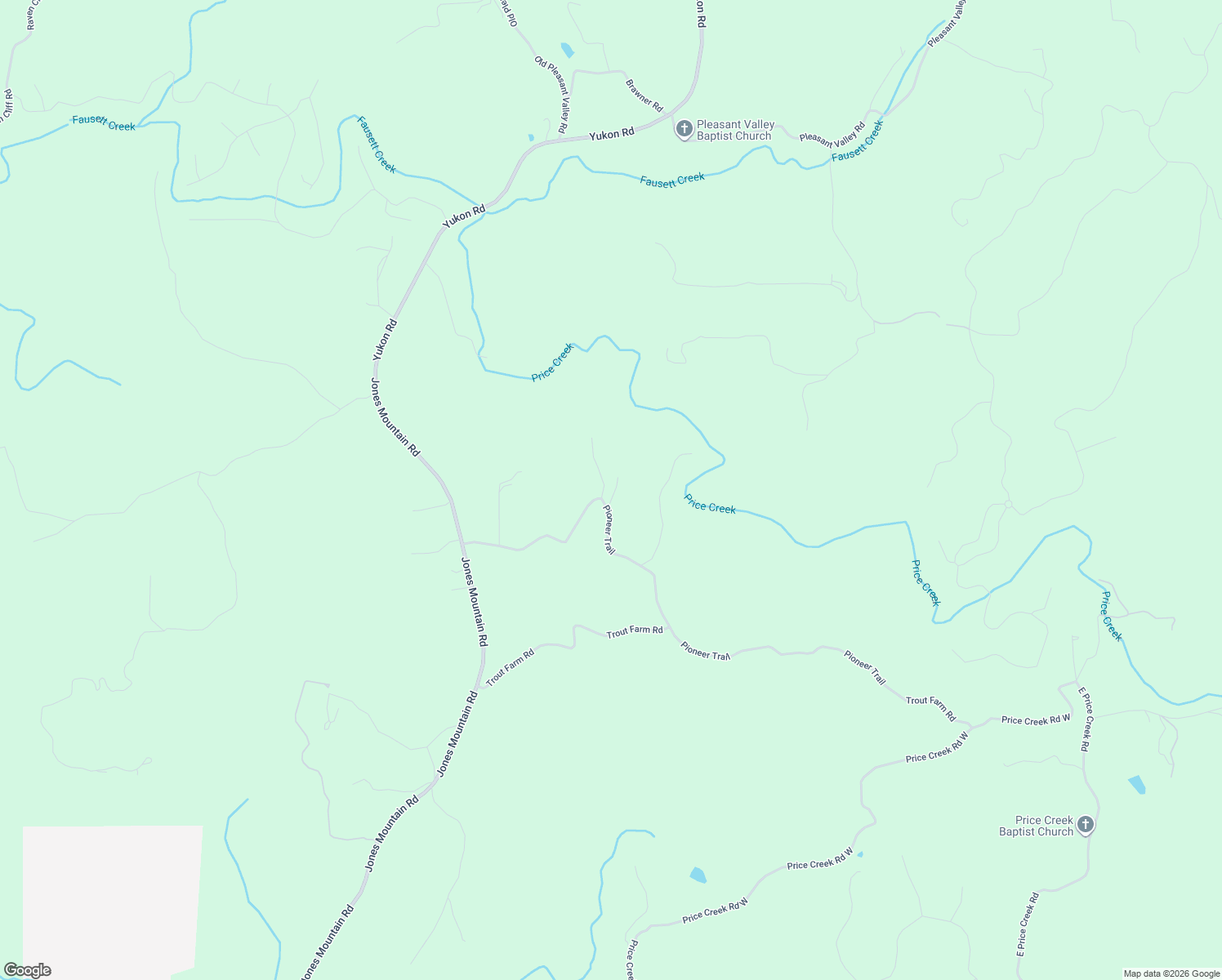 map of restaurants, bars, coffee shops, grocery stores, and more near 65 Deer Field Lane in Talking Rock