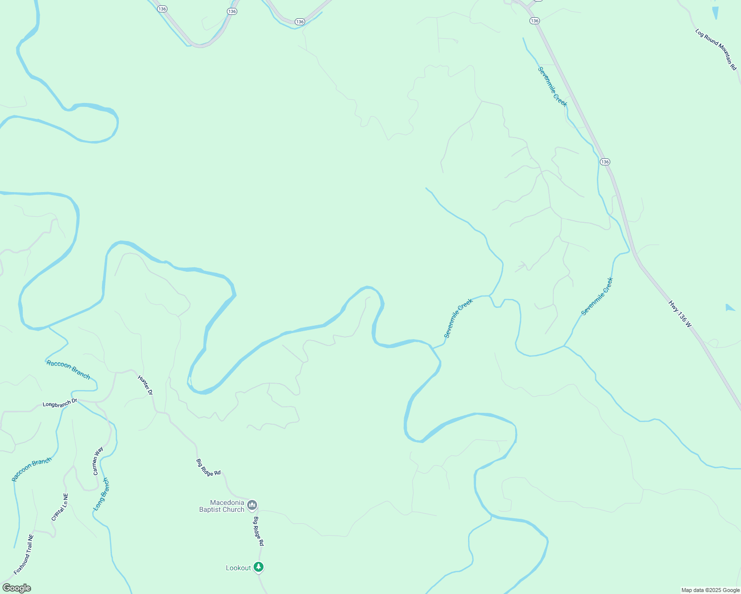 map of restaurants, bars, coffee shops, grocery stores, and more near 1791 Marie Drive in Talking Rock