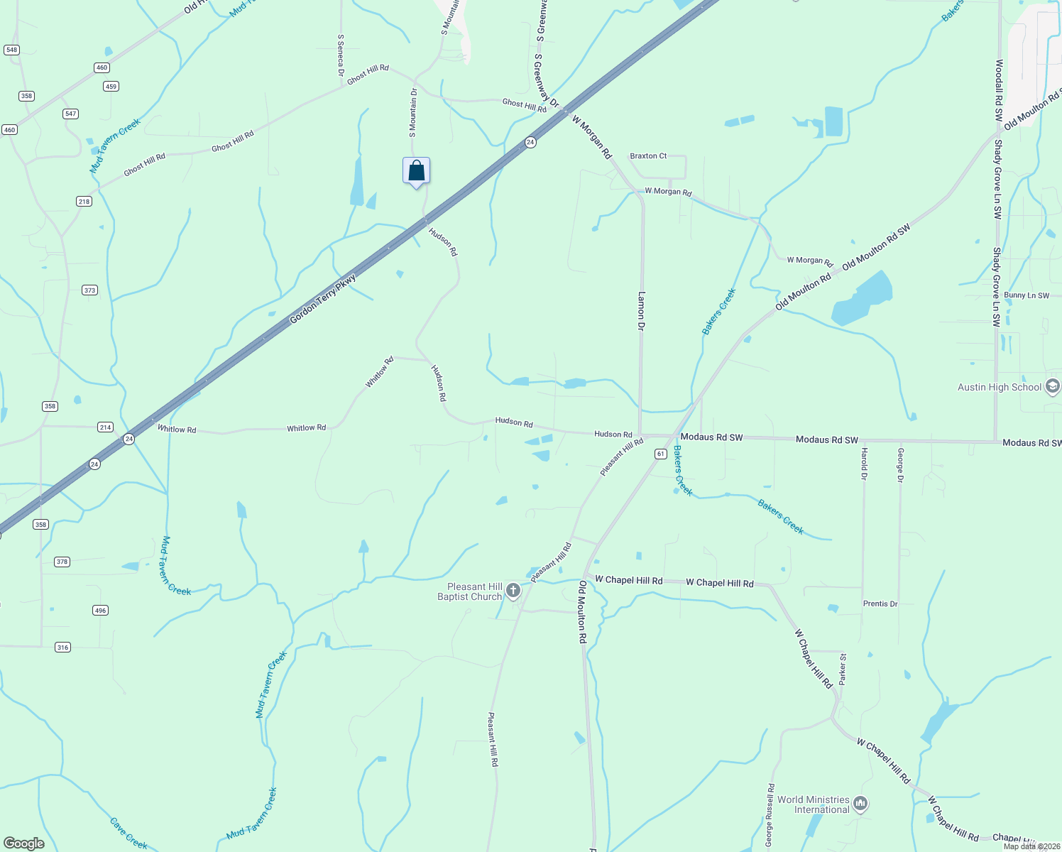 map of restaurants, bars, coffee shops, grocery stores, and more near 258 Hudson Road in Decatur