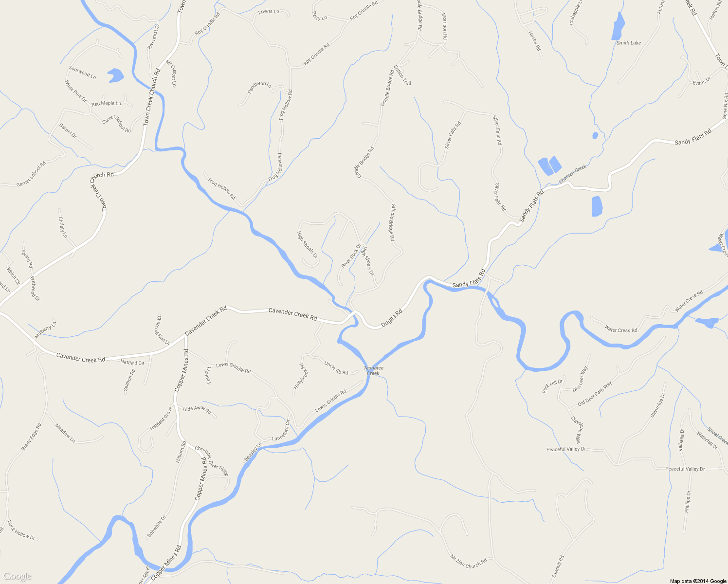 map of restaurants, bars, coffee shops, grocery stores, and more near 220 Grindle Bridge Rd in Dahlonega