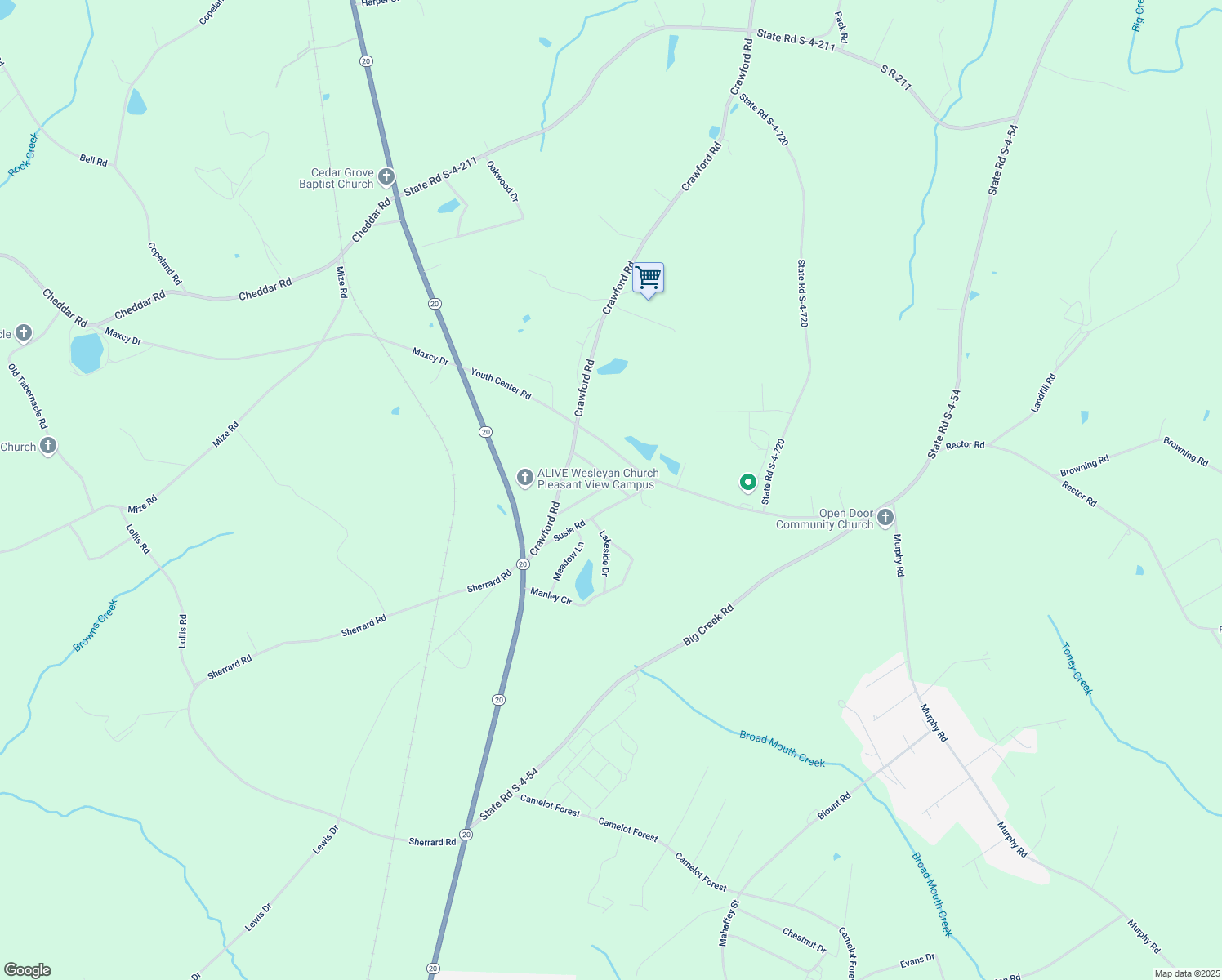 map of restaurants, bars, coffee shops, grocery stores, and more near 105 Eastland Drive in Belton