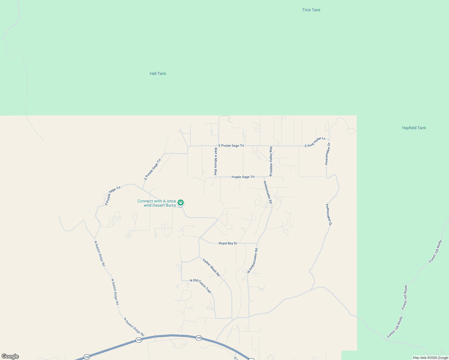 map of restaurants, bars, coffee shops, grocery stores, and more near 1475 N Triple D Ranch Rd in Yavapai