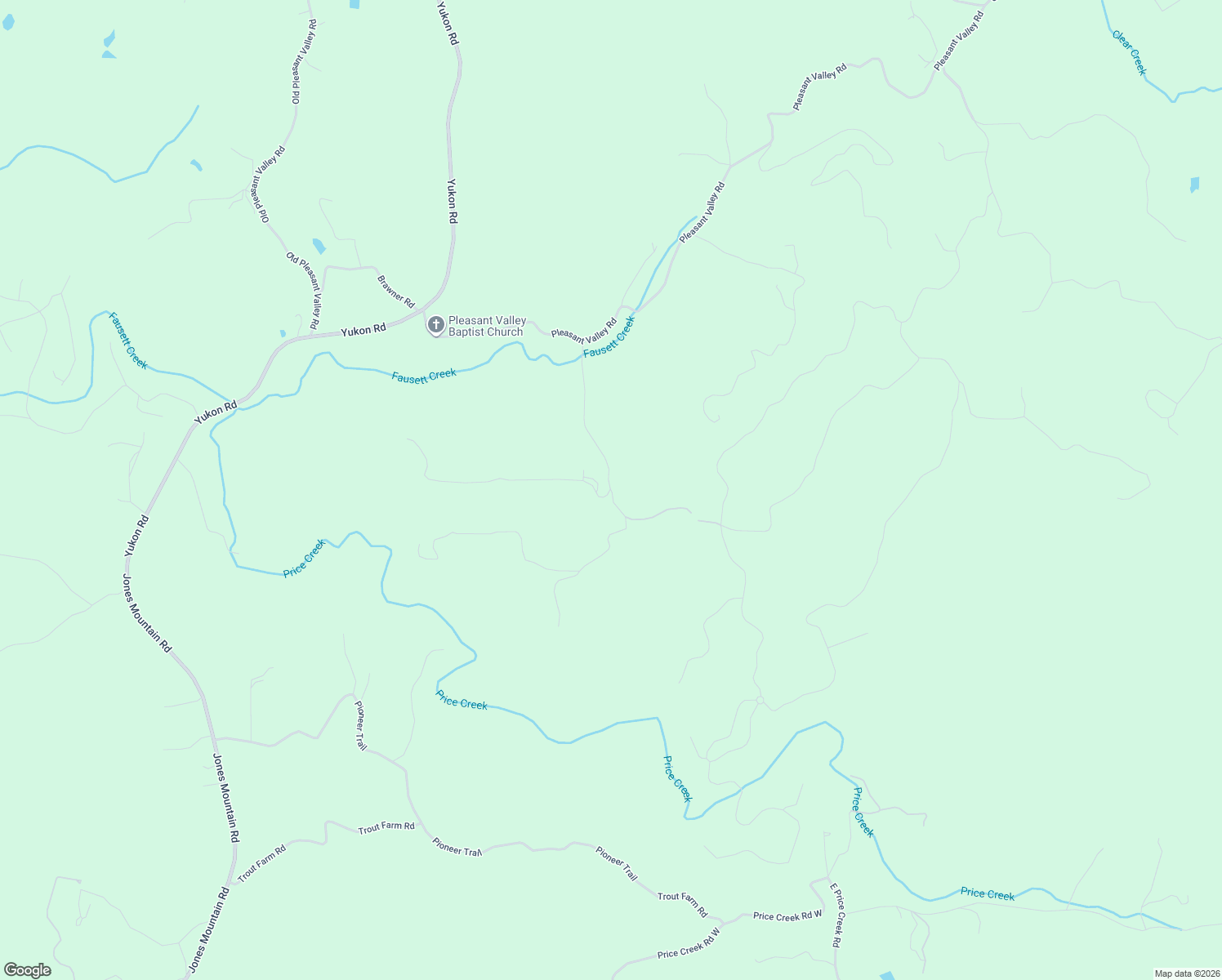 map of restaurants, bars, coffee shops, grocery stores, and more near North Bull Gap Road in Gilmer County
