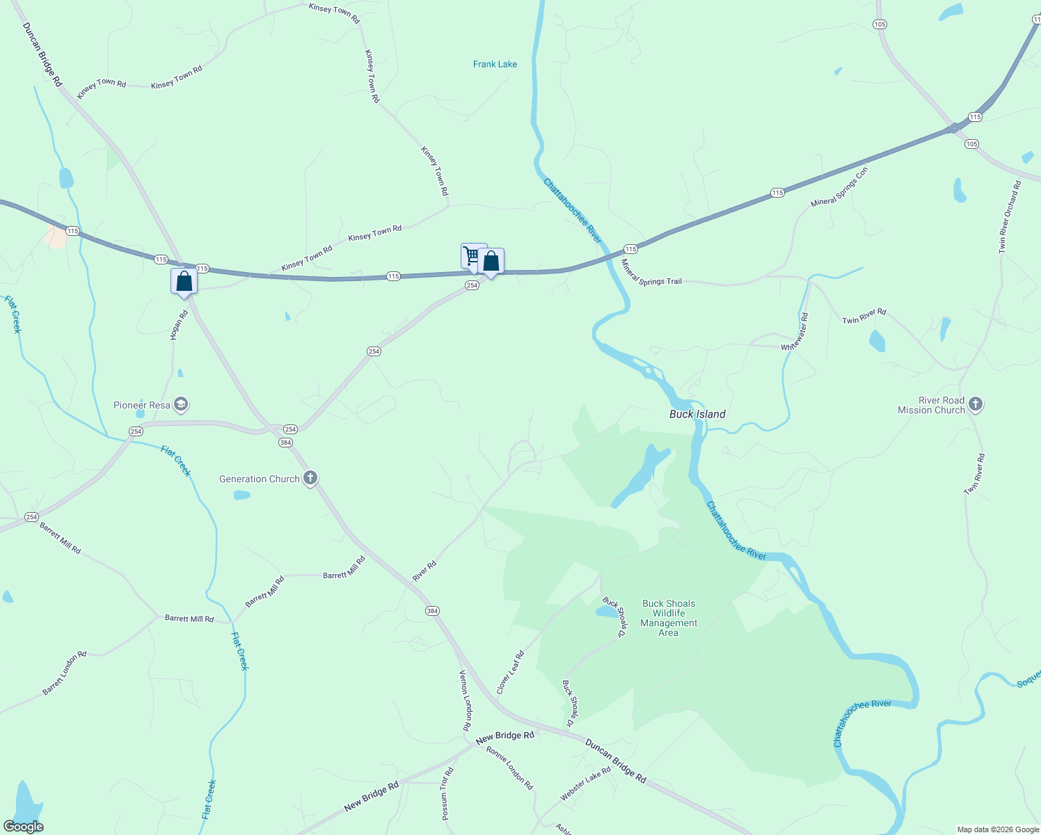 map of restaurants, bars, coffee shops, grocery stores, and more near 71 Hard Rock Road in Cleveland