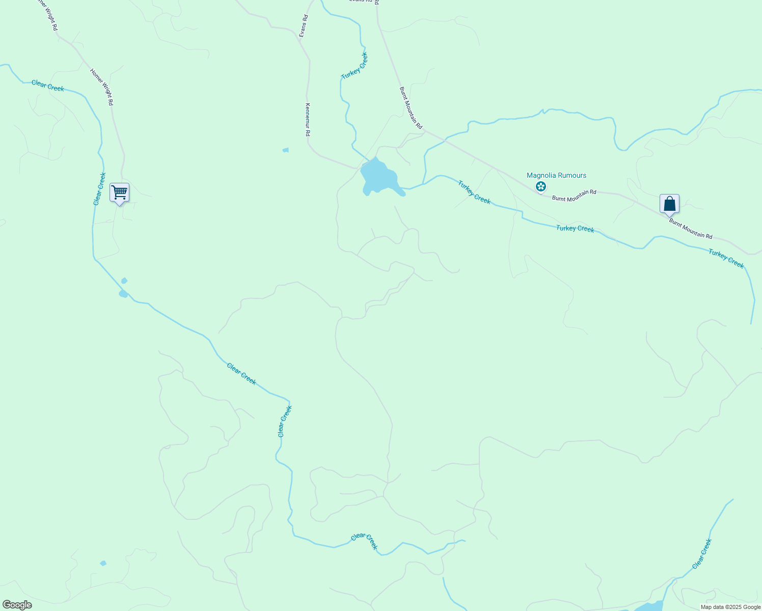 map of restaurants, bars, coffee shops, grocery stores, and more near Mountainside Parkway in Gilmer County