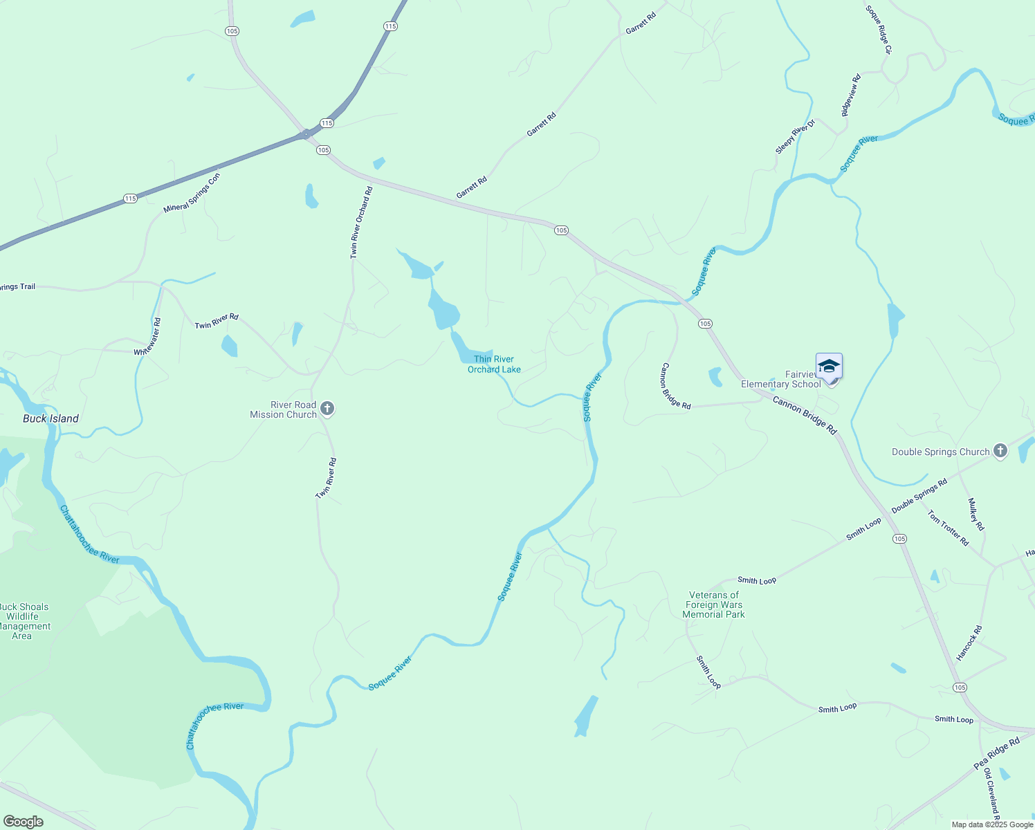 map of restaurants, bars, coffee shops, grocery stores, and more near in Demorest