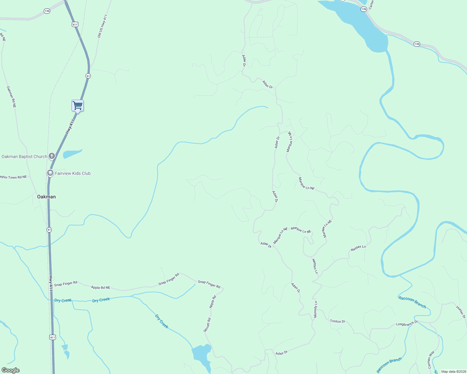 map of restaurants, bars, coffee shops, grocery stores, and more near 661 Anderson Lane in Ranger