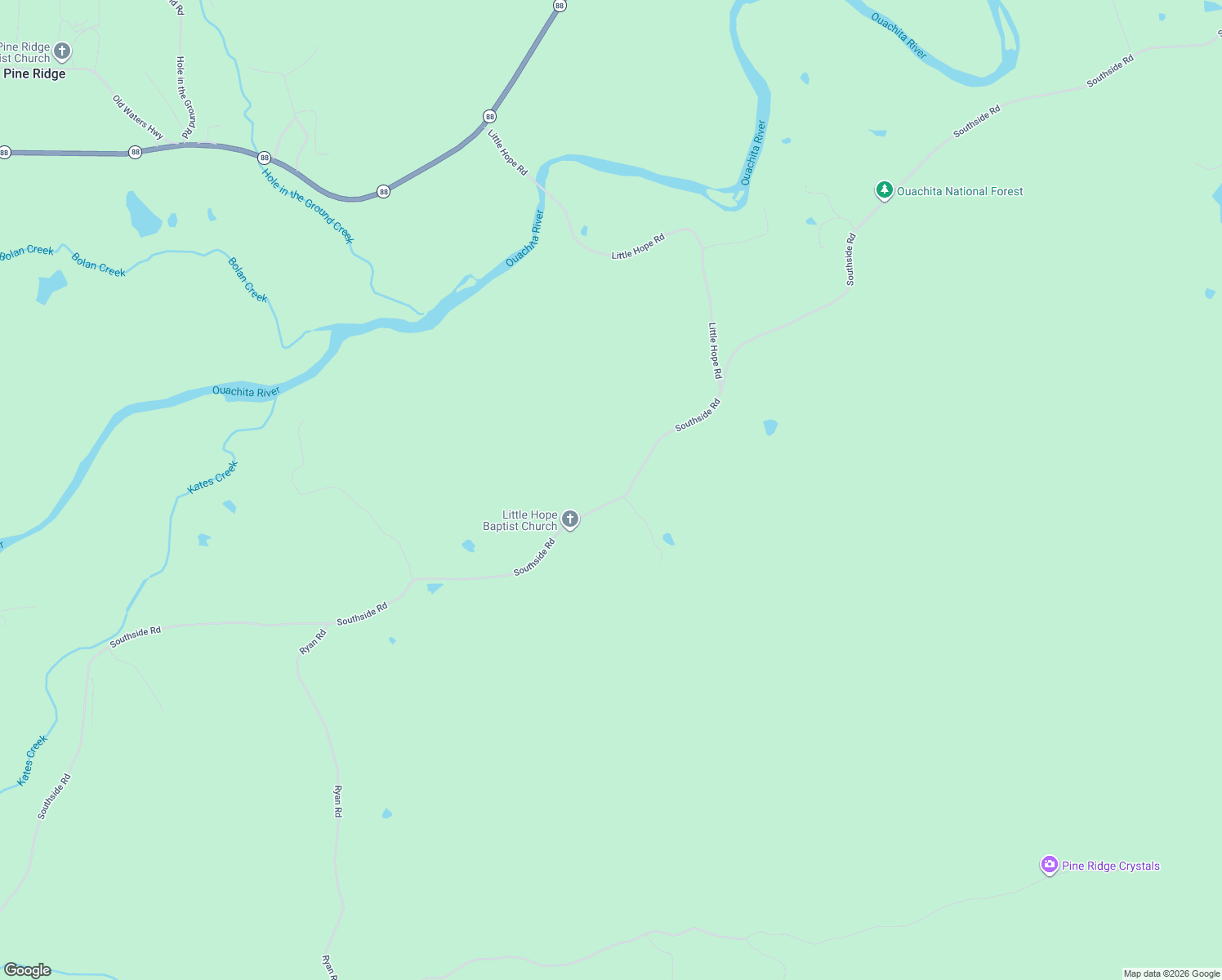 map of restaurants, bars, coffee shops, grocery stores, and more near 2936 Southside Road in Oden