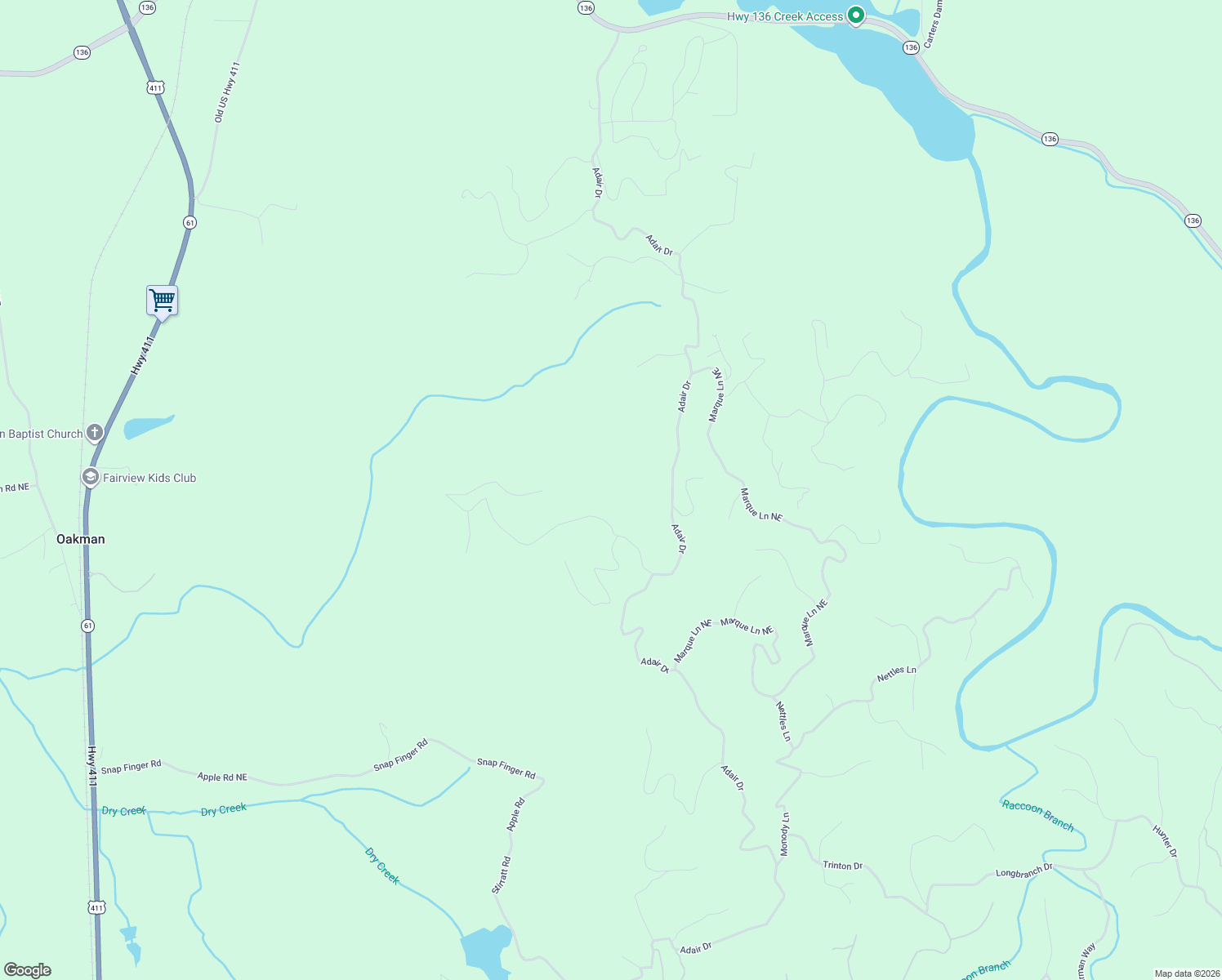 map of restaurants, bars, coffee shops, grocery stores, and more near 661 Anderson Lane in Ranger