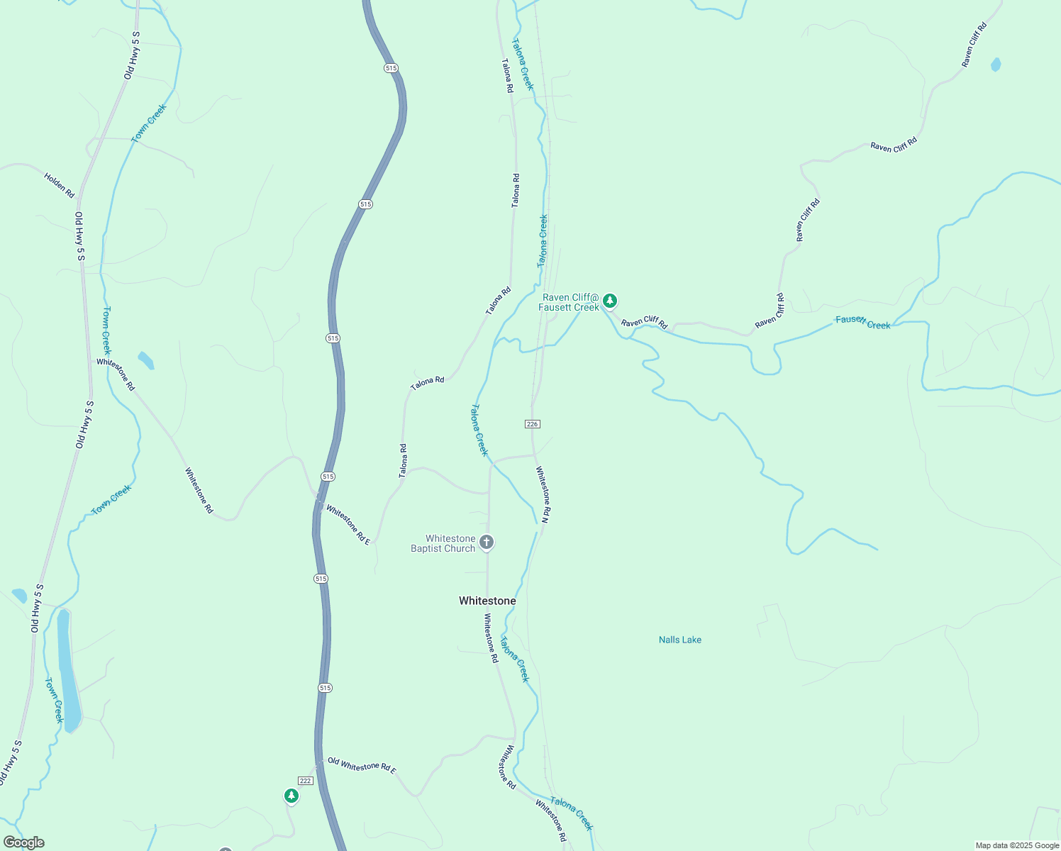 map of restaurants, bars, coffee shops, grocery stores, and more near 0 Raven Cliff Road in Talking Rock
