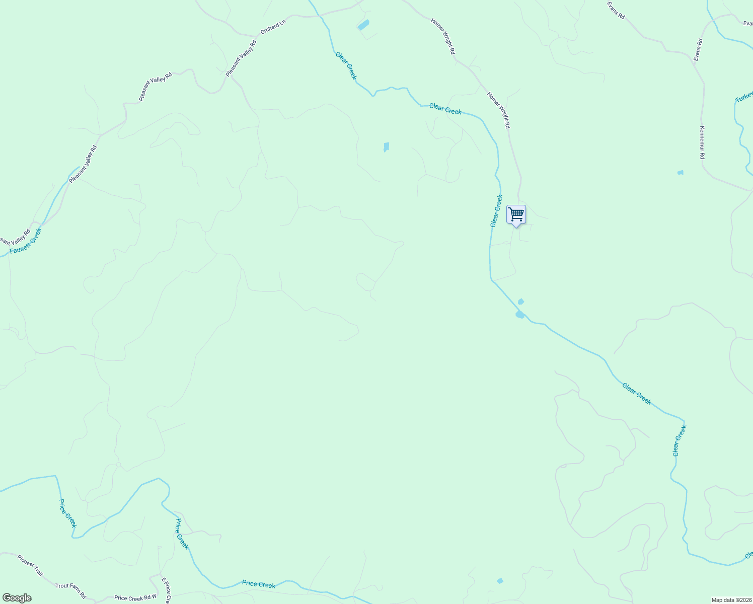map of restaurants, bars, coffee shops, grocery stores, and more near 1722 High Summit Drive in Talking Rock