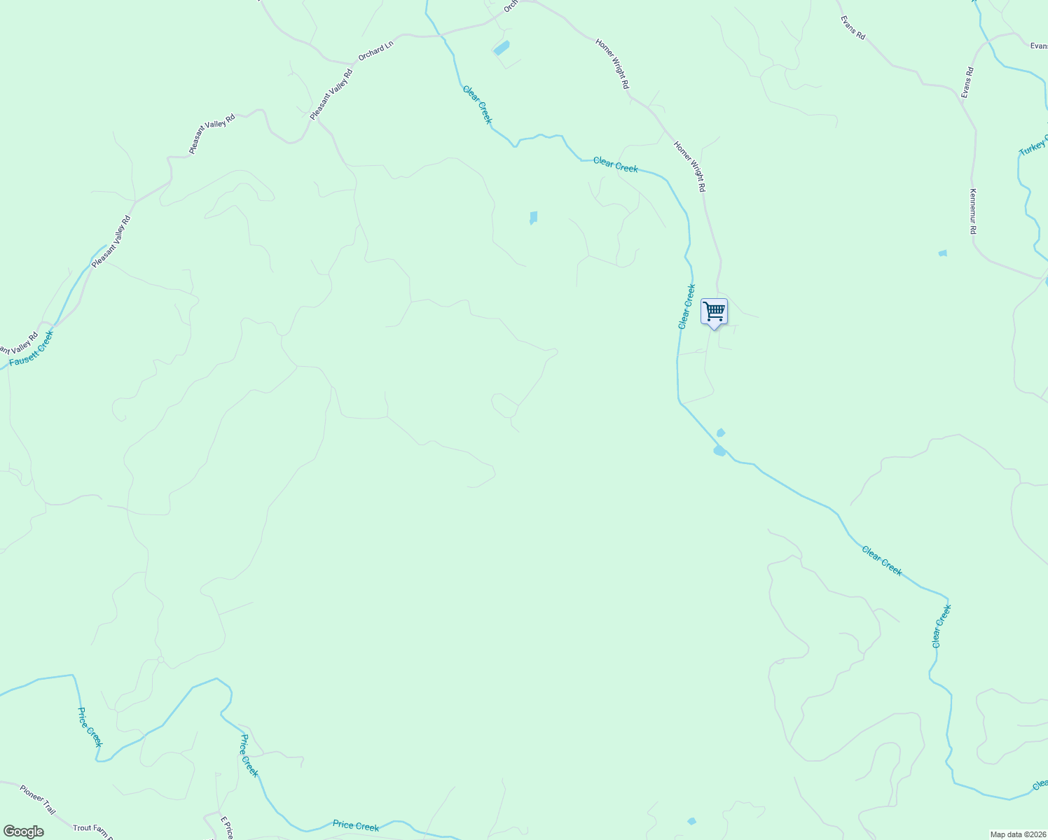 map of restaurants, bars, coffee shops, grocery stores, and more near 1722 High Summit Drive in Talking Rock
