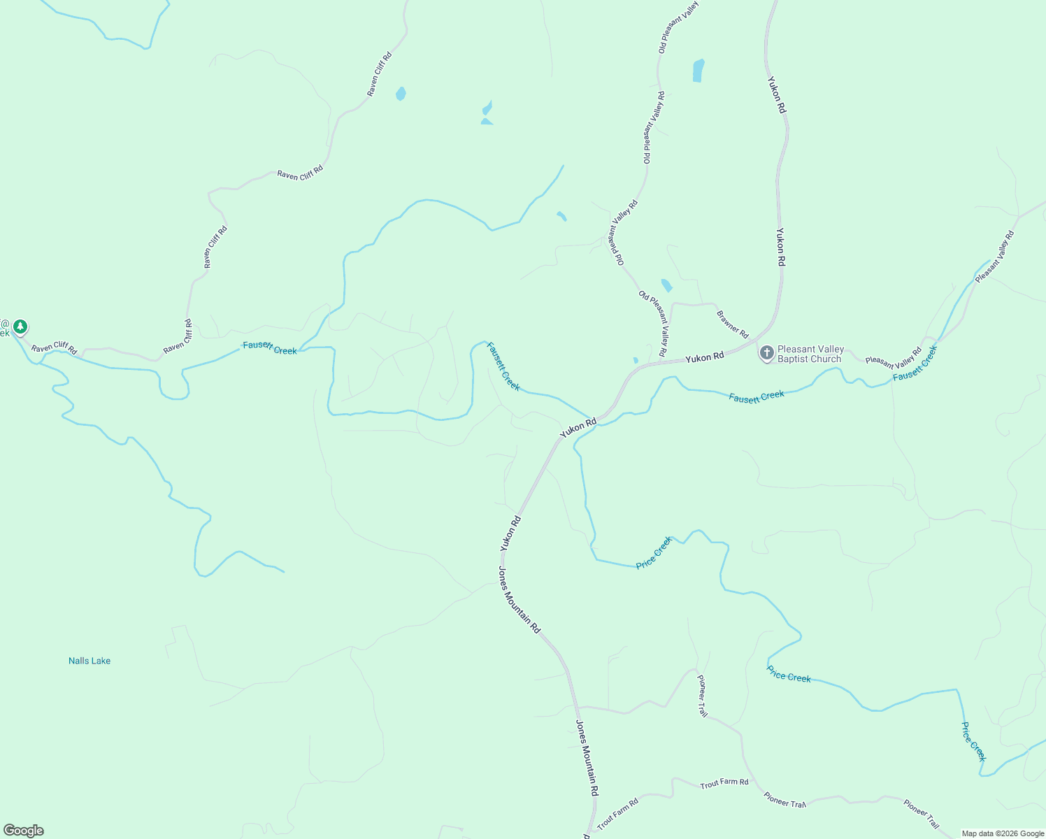 map of restaurants, bars, coffee shops, grocery stores, and more near Mountain Creek Hollow Drive in Gilmer County