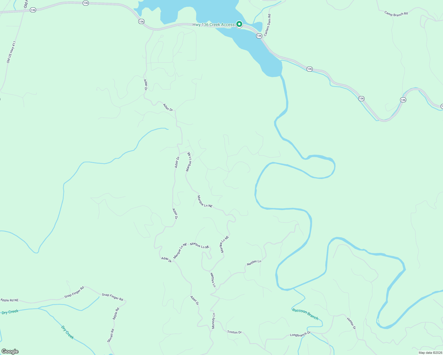 map of restaurants, bars, coffee shops, grocery stores, and more near 540 Jester Court North East in Ranger