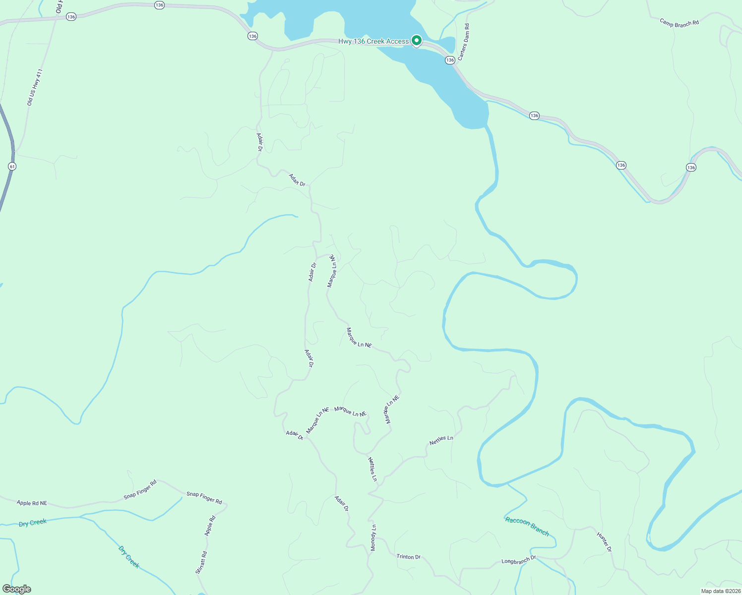 map of restaurants, bars, coffee shops, grocery stores, and more near 540 Jester Court North East in Ranger