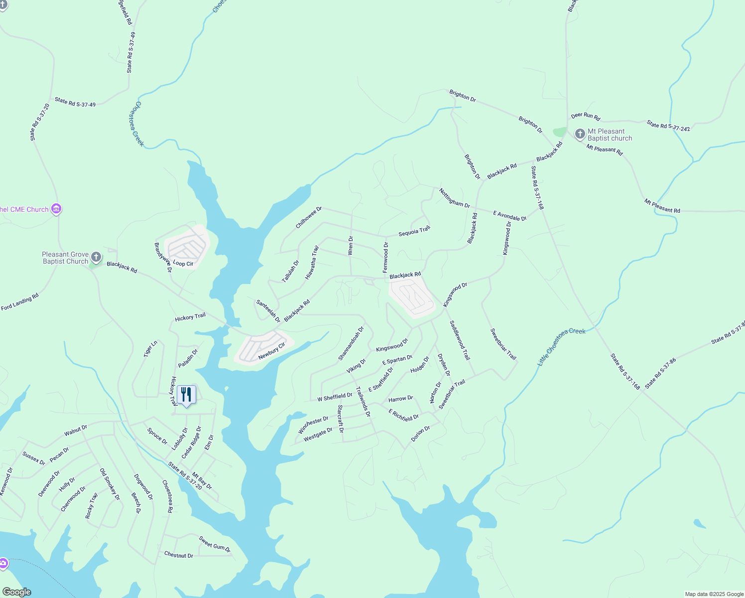 map of restaurants, bars, coffee shops, grocery stores, and more near 240-326 Shannandoah Drive in Westminster
