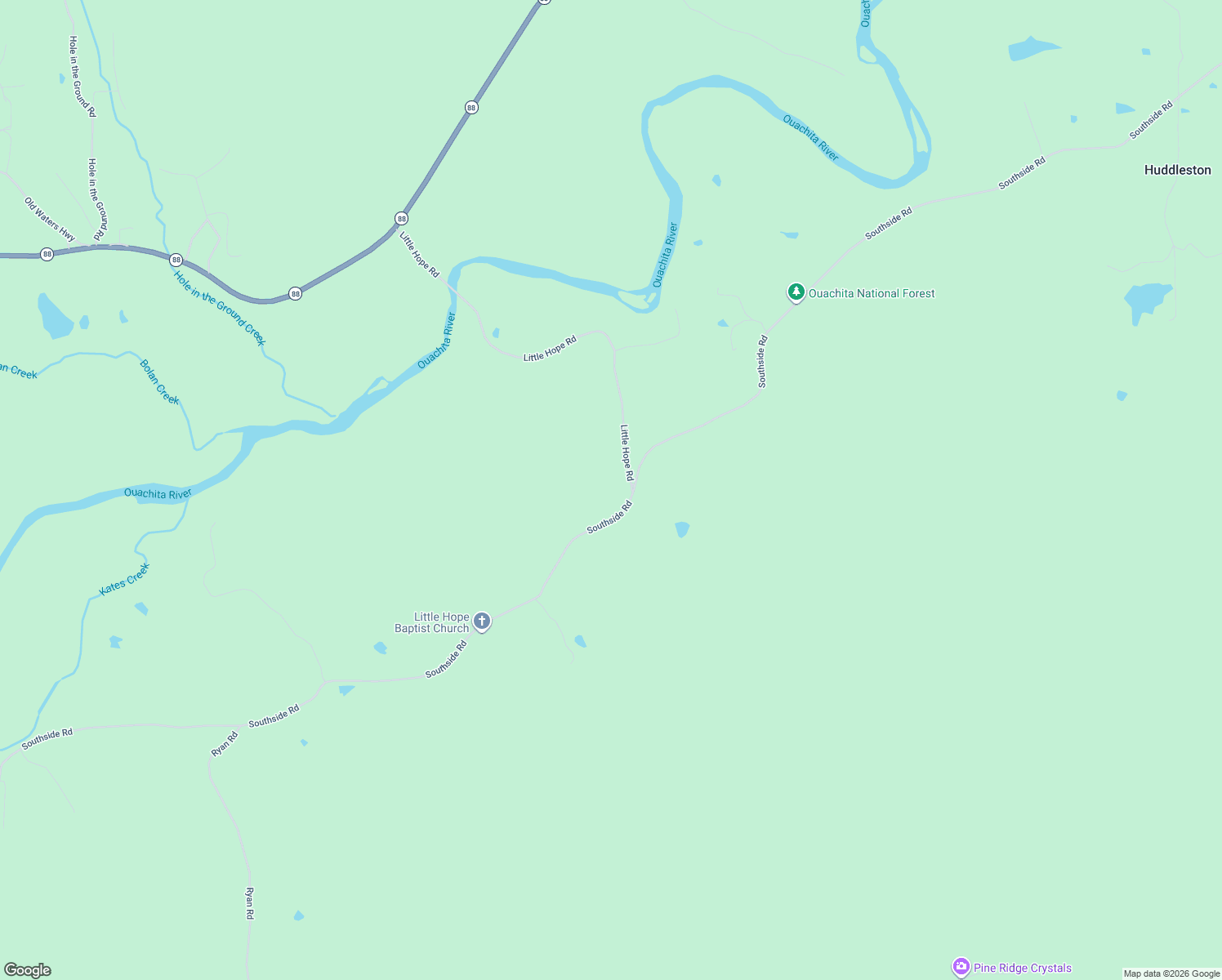 map of restaurants, bars, coffee shops, grocery stores, and more near in Huddleston