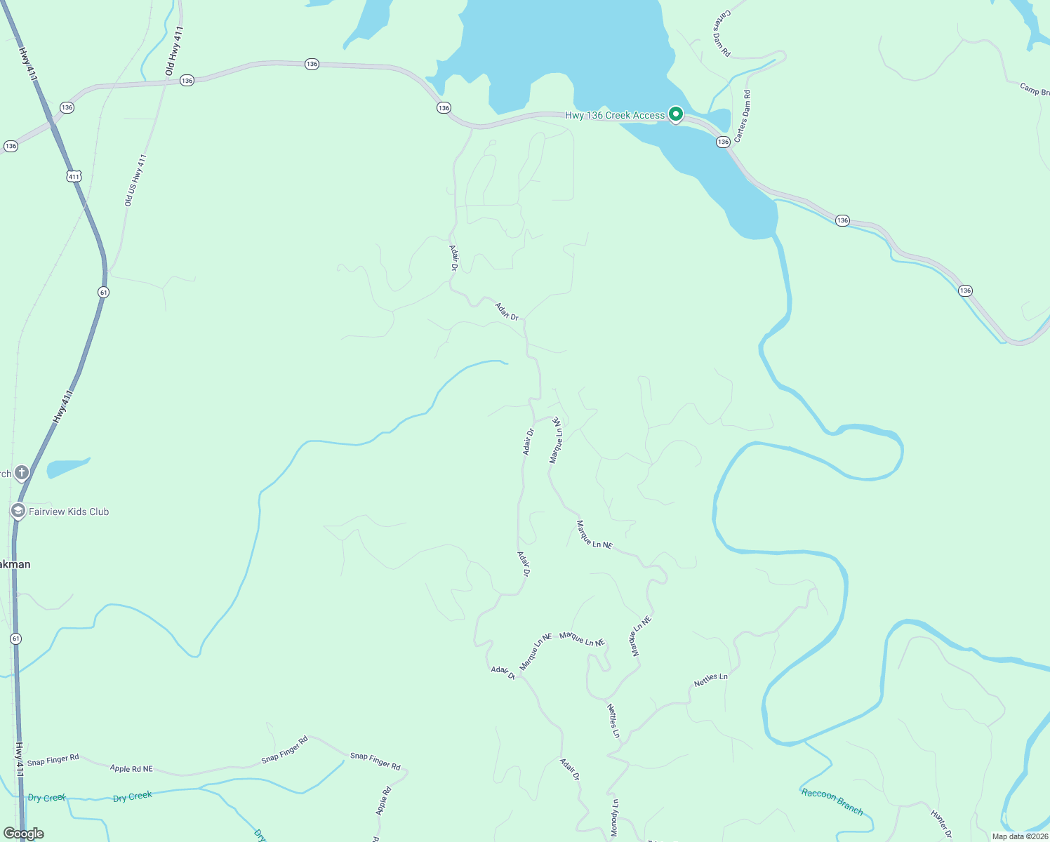 map of restaurants, bars, coffee shops, grocery stores, and more near 295 Adair Drive in Ranger