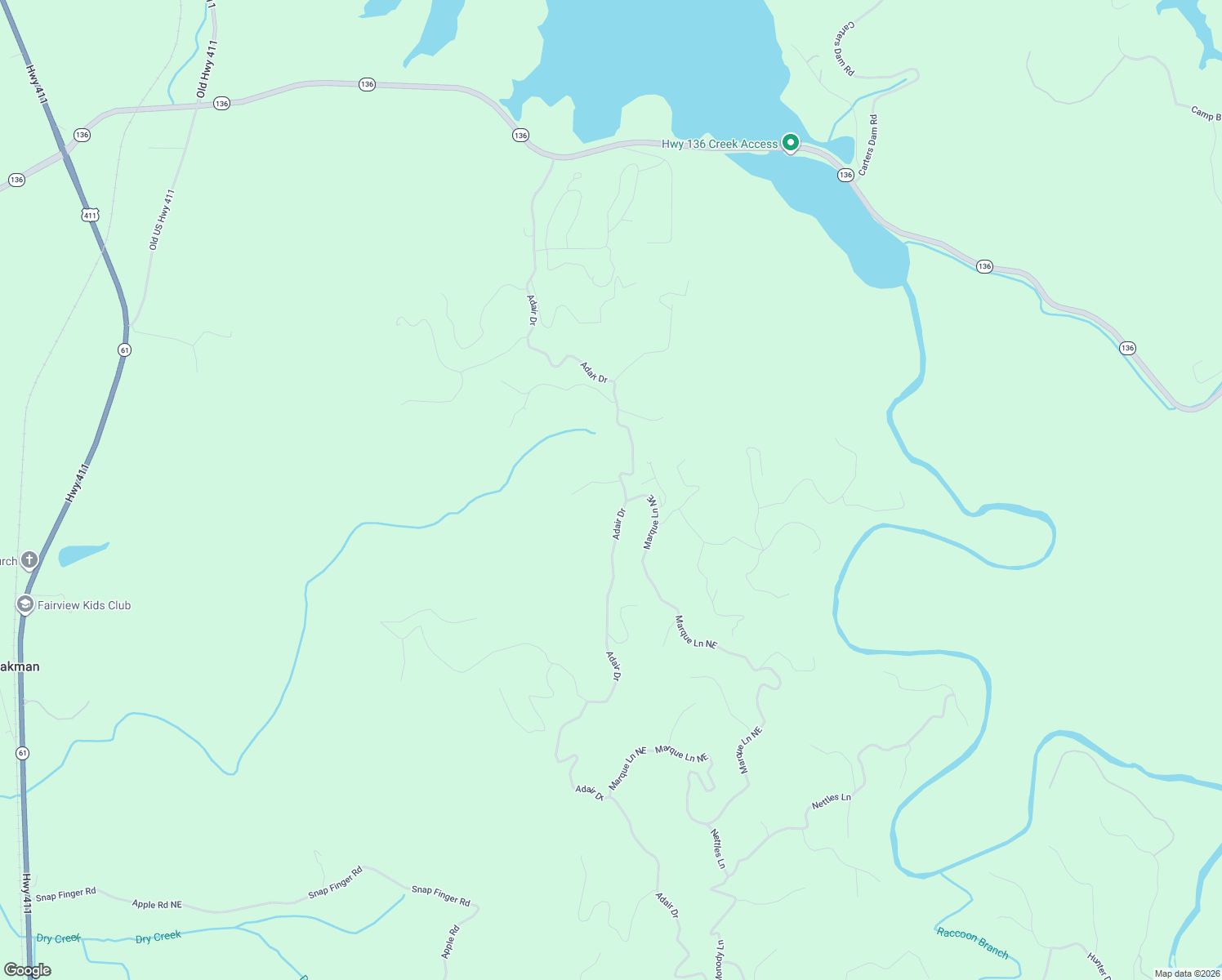 map of restaurants, bars, coffee shops, grocery stores, and more near 295 Adair Drive in Ranger