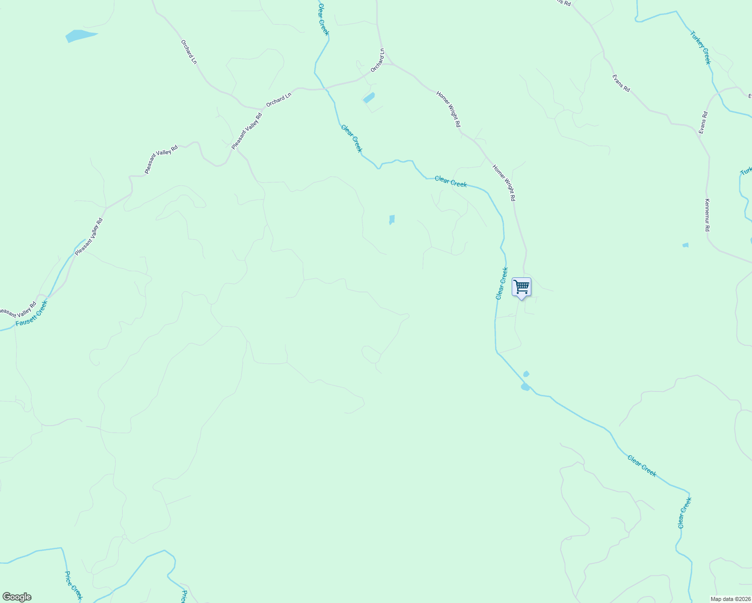 map of restaurants, bars, coffee shops, grocery stores, and more near in Talking Rock