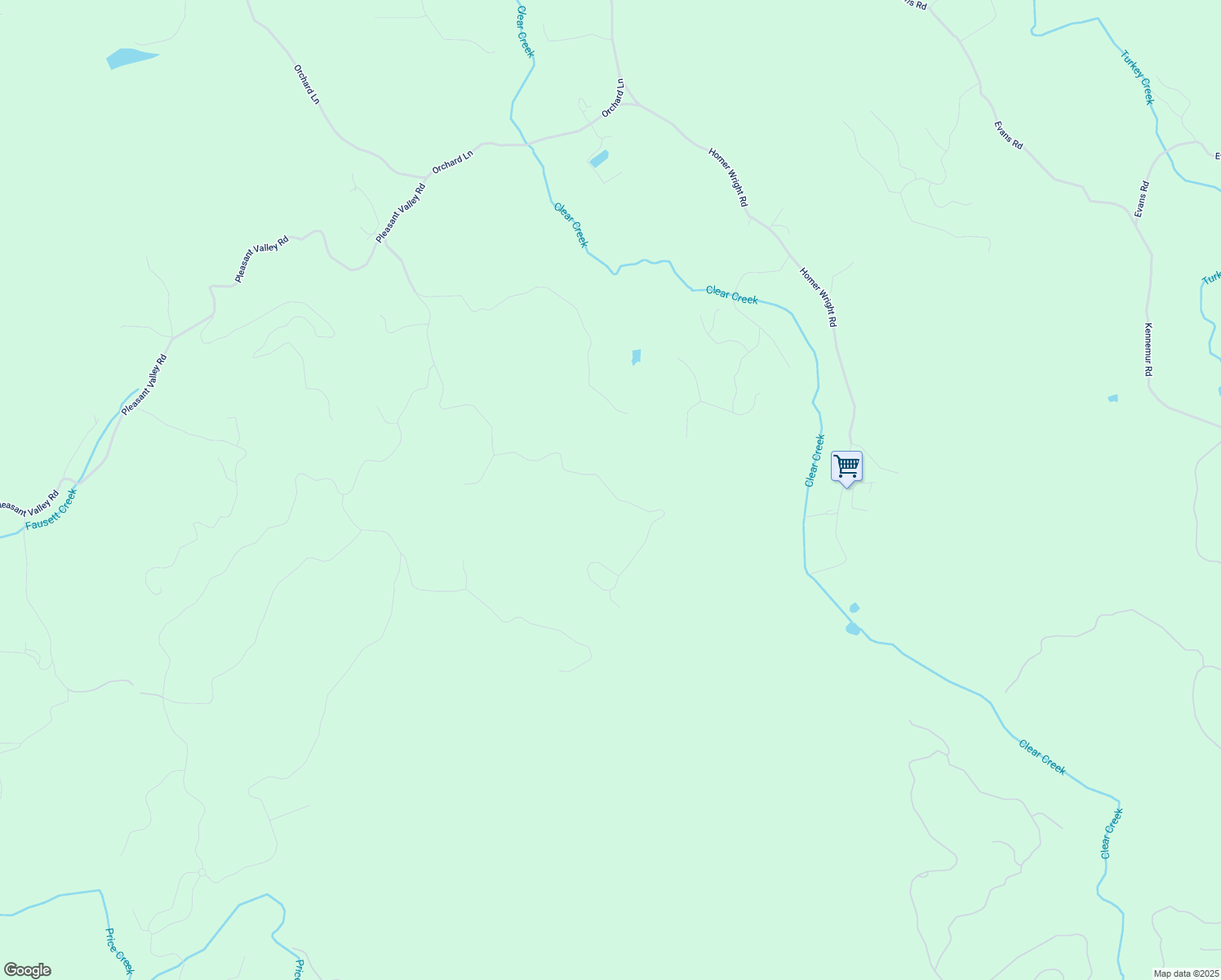 map of restaurants, bars, coffee shops, grocery stores, and more near High Summit Drive in Gilmer County