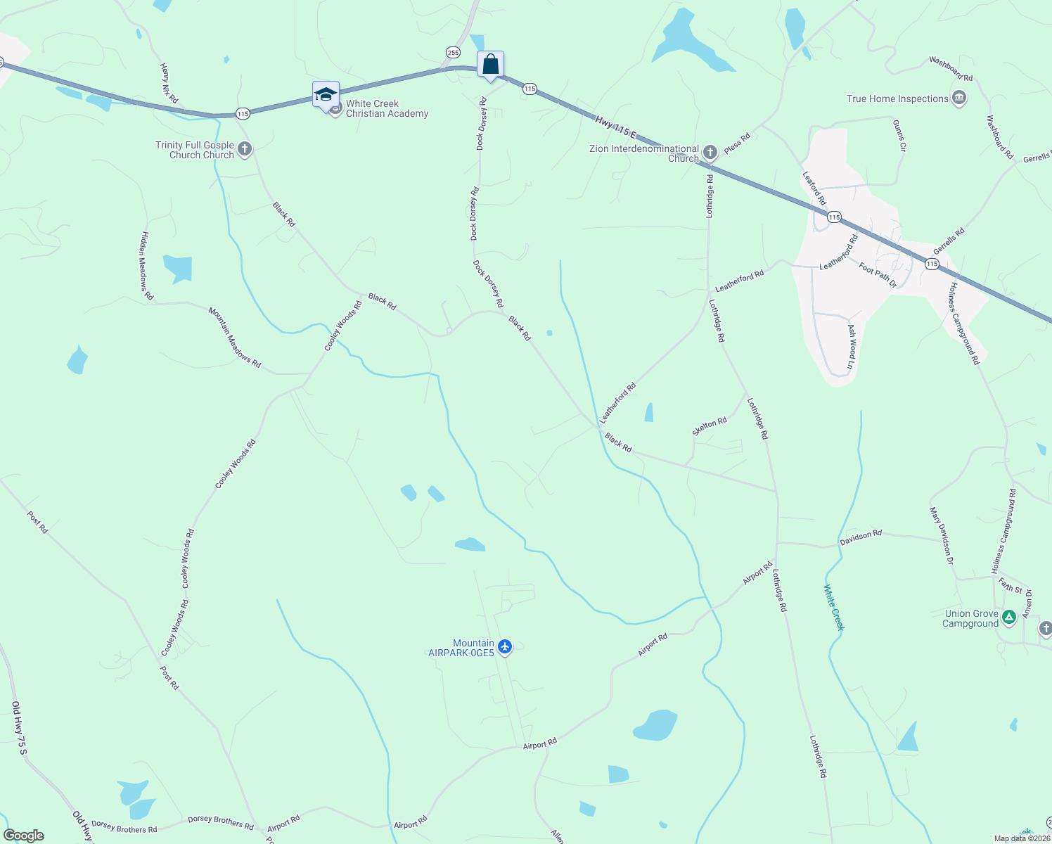 map of restaurants, bars, coffee shops, grocery stores, and more near 180 Hampton Hills Lane in Cleveland