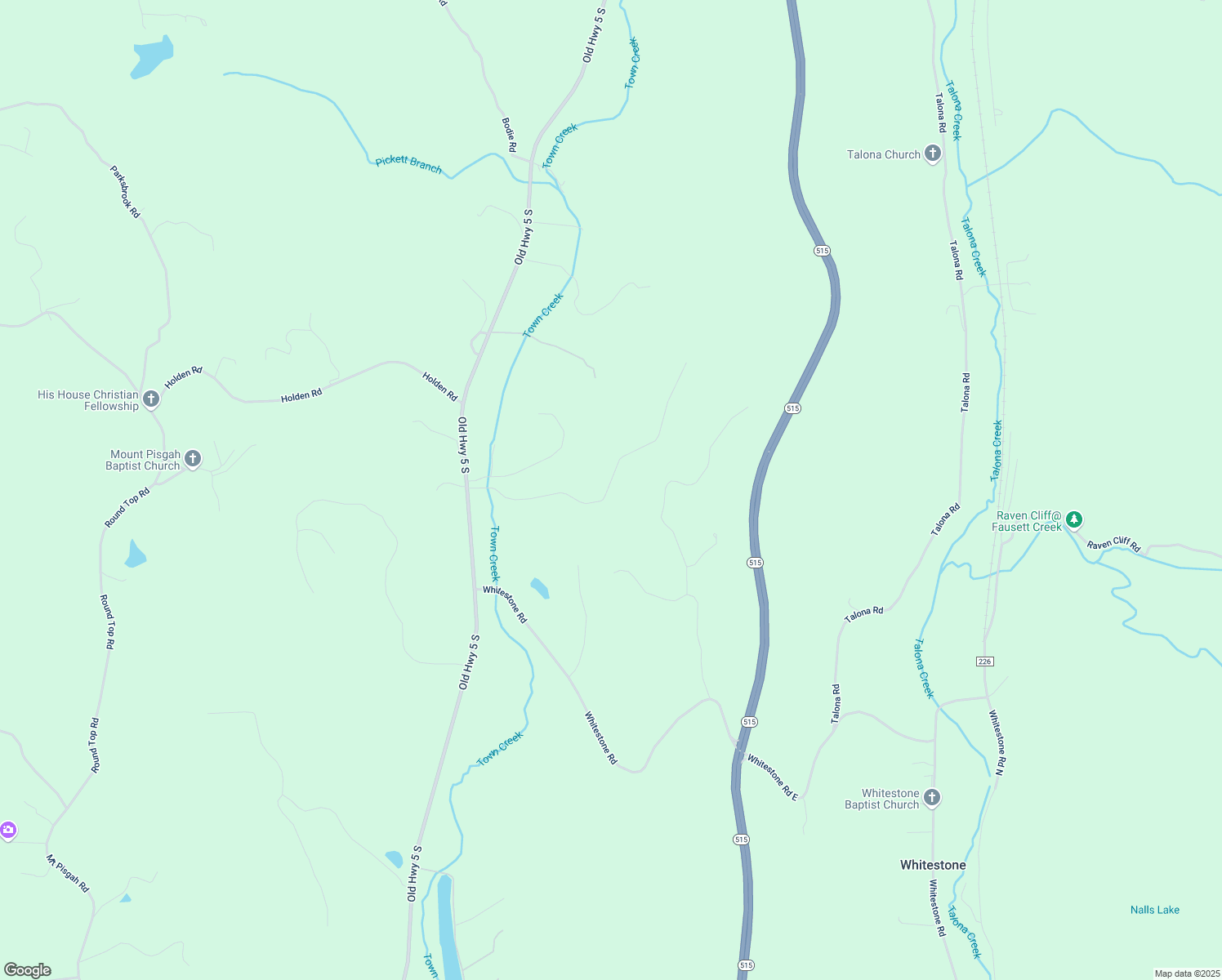 map of restaurants, bars, coffee shops, grocery stores, and more near Kelley Highlands Drive in Gilmer County
