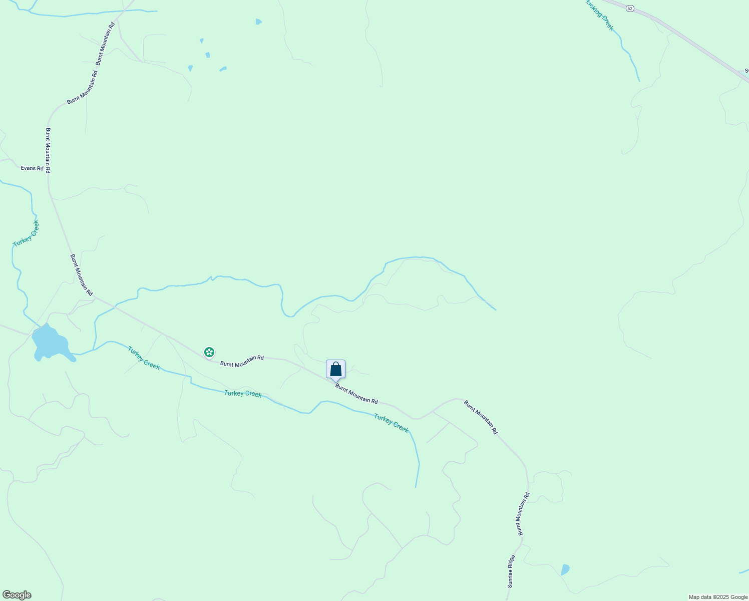 map of restaurants, bars, coffee shops, grocery stores, and more near 2082 Dickerson Drive in Ellijay