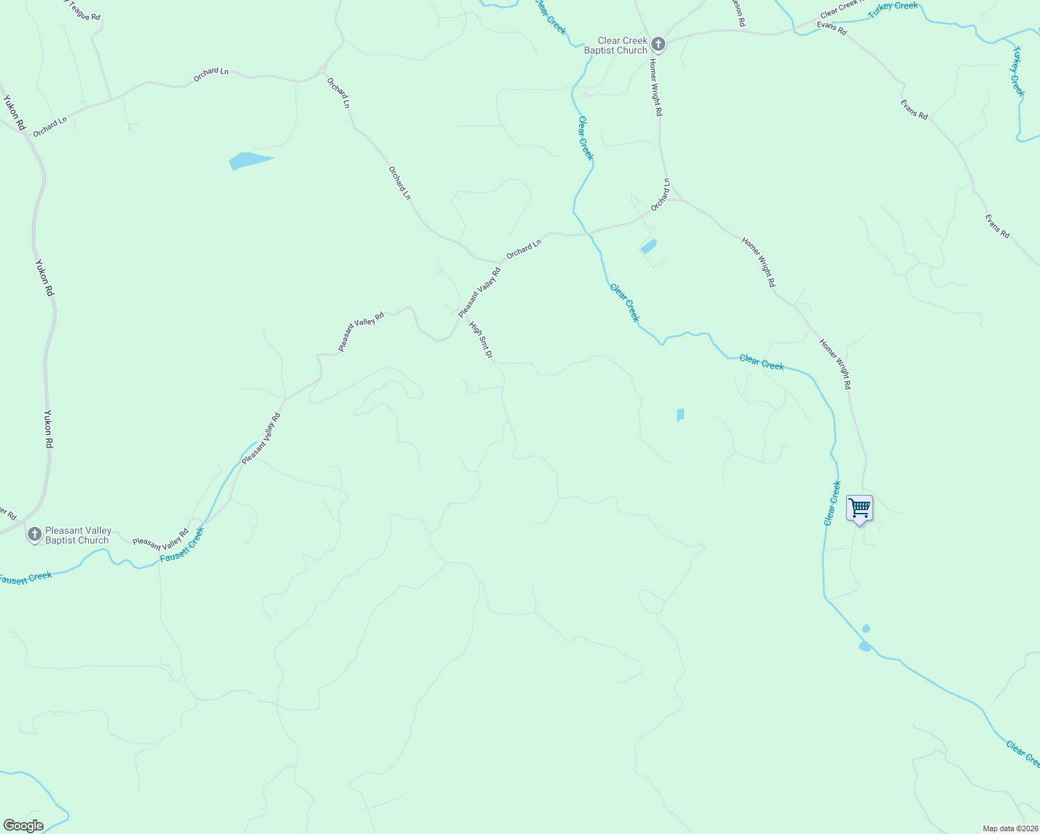 map of restaurants, bars, coffee shops, grocery stores, and more near in Talking Rock